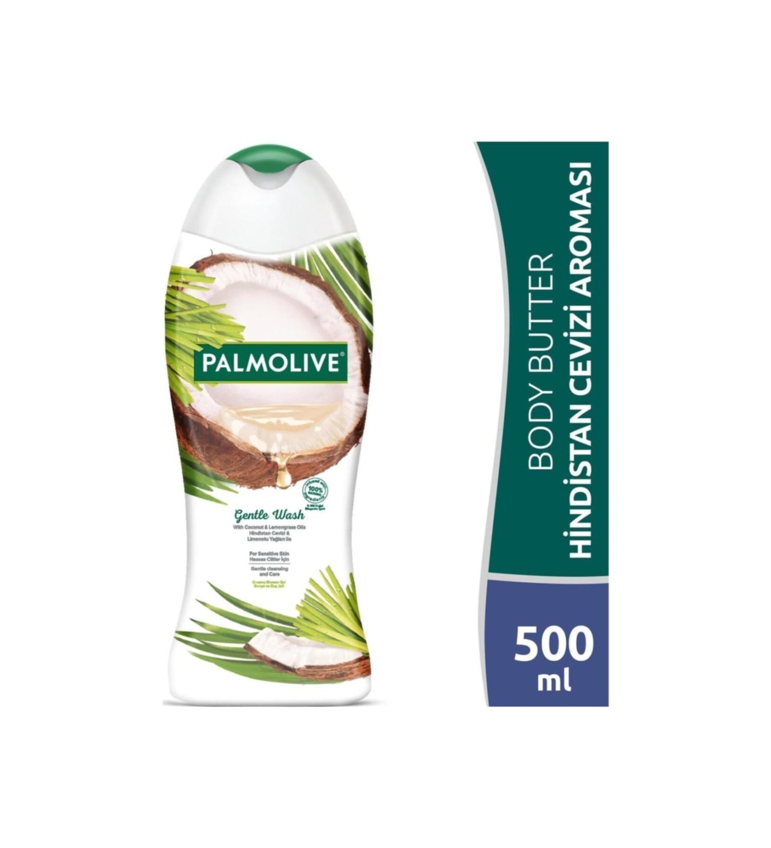Palmolive Gentle Wash Sensitive Skin Bath and Shower Gel with Coconut & Lemongrass Oils 500 Ml