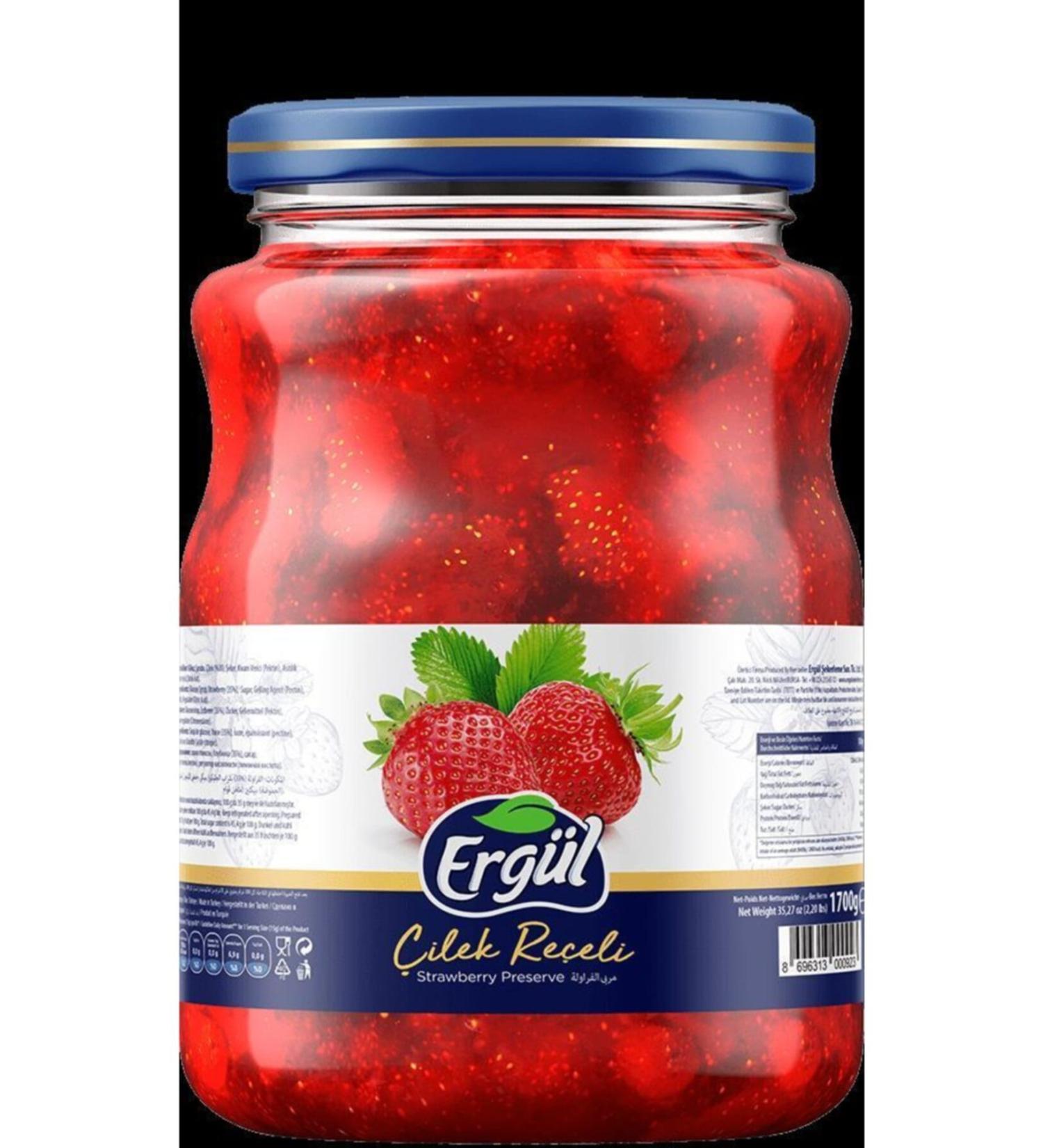 ERG L 1500 gr Jar Jam Strawberry*6