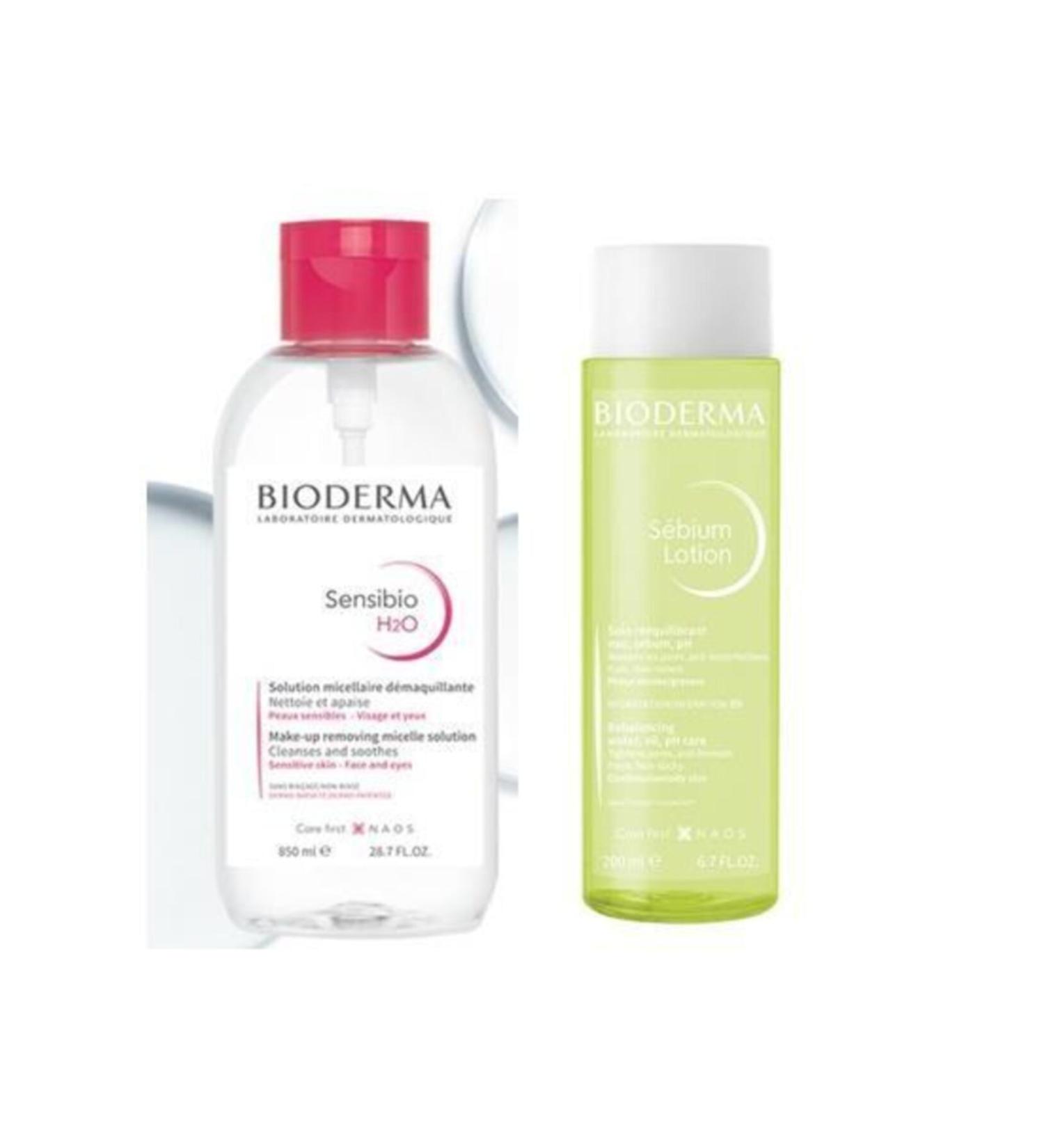 Bioderma Sensibio H2o 850 Ml + Sebium Lotion 200 Ml