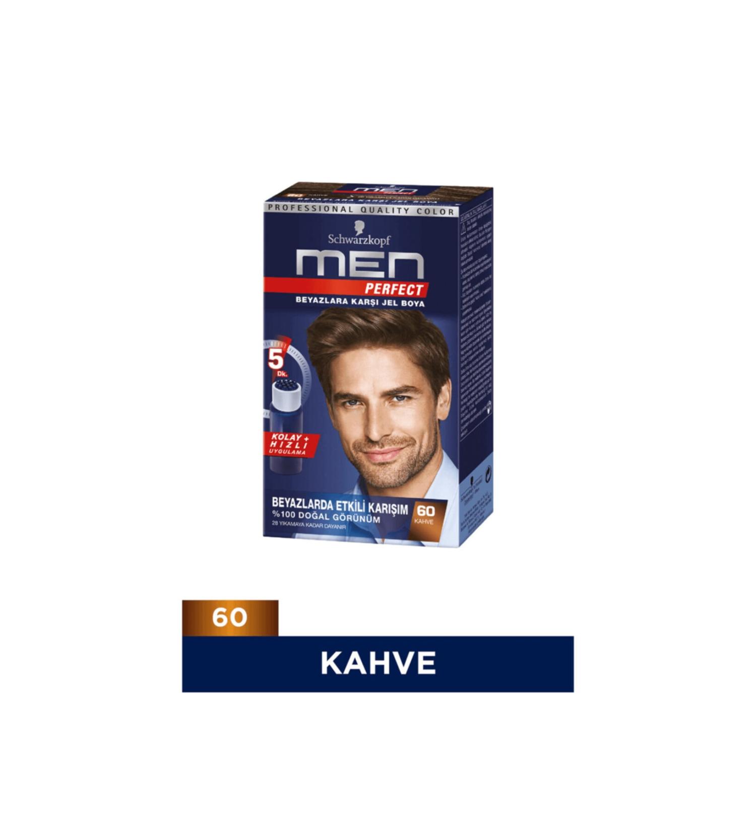 Schwarzkopf Men Perfect Hair Dye No: 60 Brown