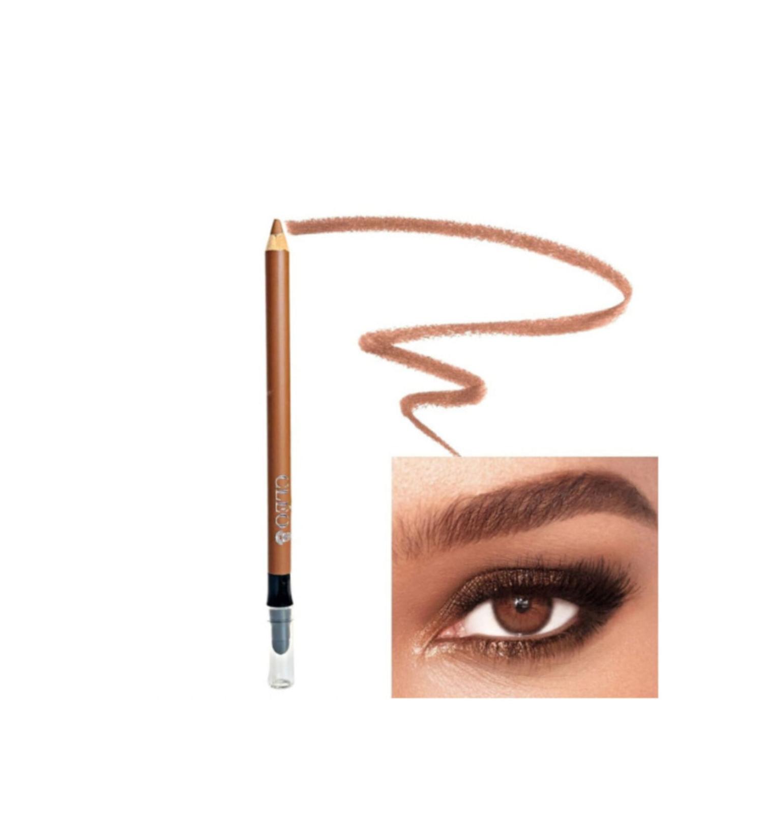 Cleo Cosmetics Brow Wizard Waterproof Natural Powder Eyebrow Pencil (Coffee -602 Brown)