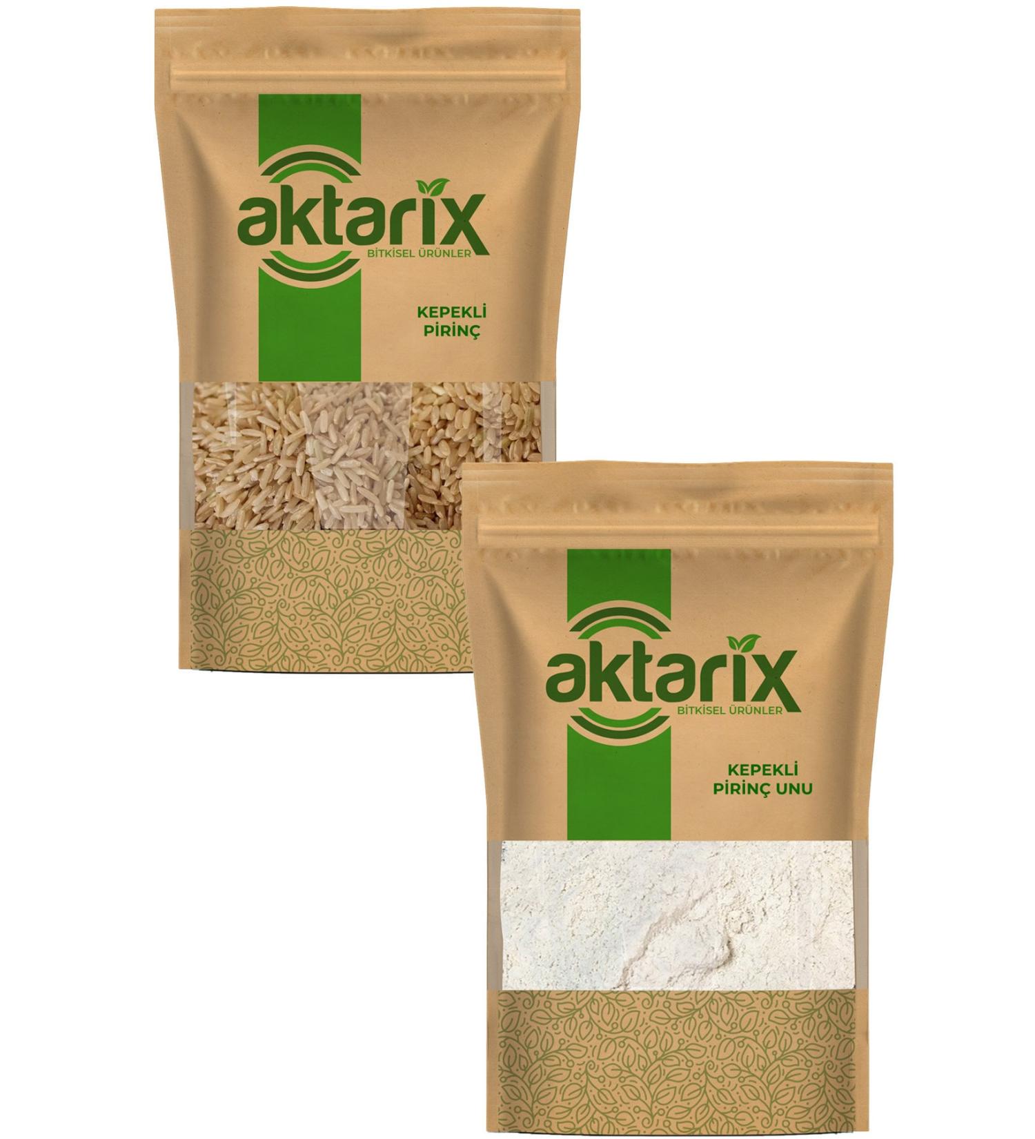 Aktarix 750 Gr Whole Wheat Rice + 750 Gr Whole Wheat Rice Flour