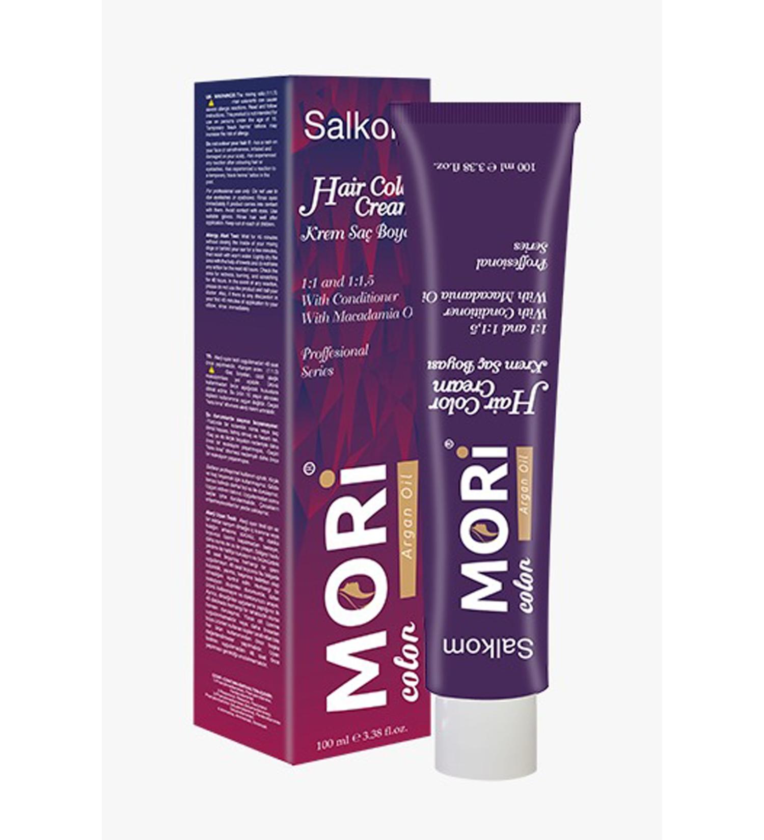 MORI Hair Color Cream / Hair Dye 8/4 Light Blonde Copper