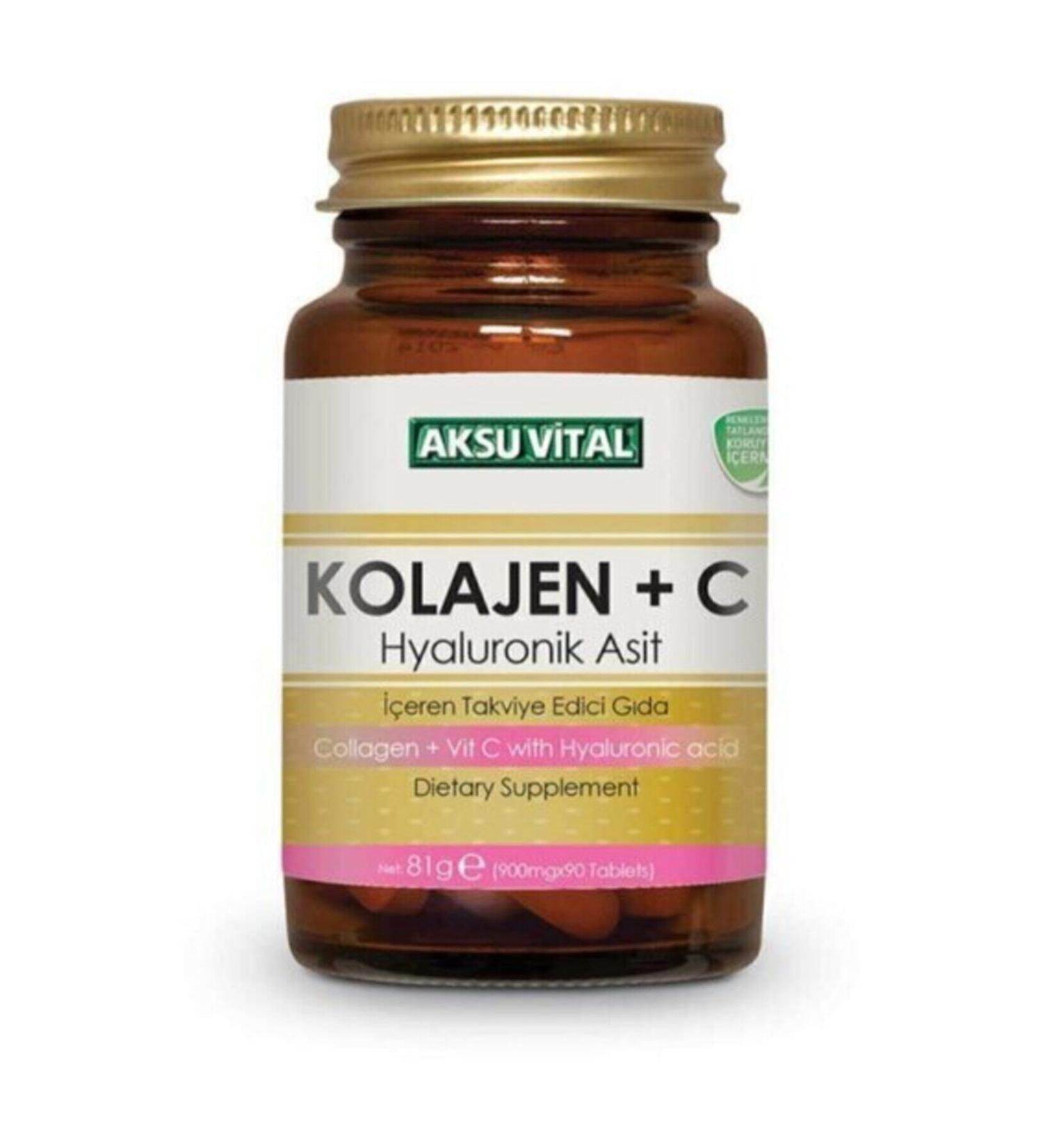 Aksu Vital Sepetse Collagen Vitamin C Vitamin C Collagen 60 Tablets Always Stay Young