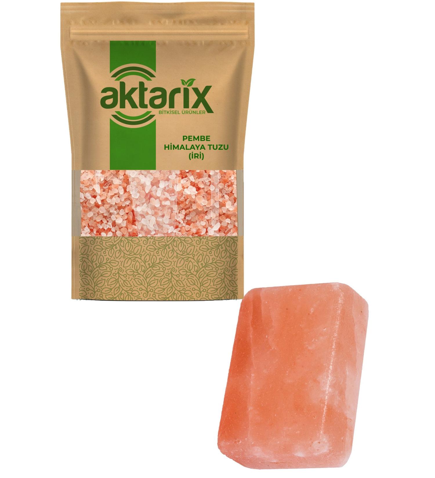 Aktarix 2 Kg Coarse Grain Himalayan Salt + Large Himalayan Salt Soap