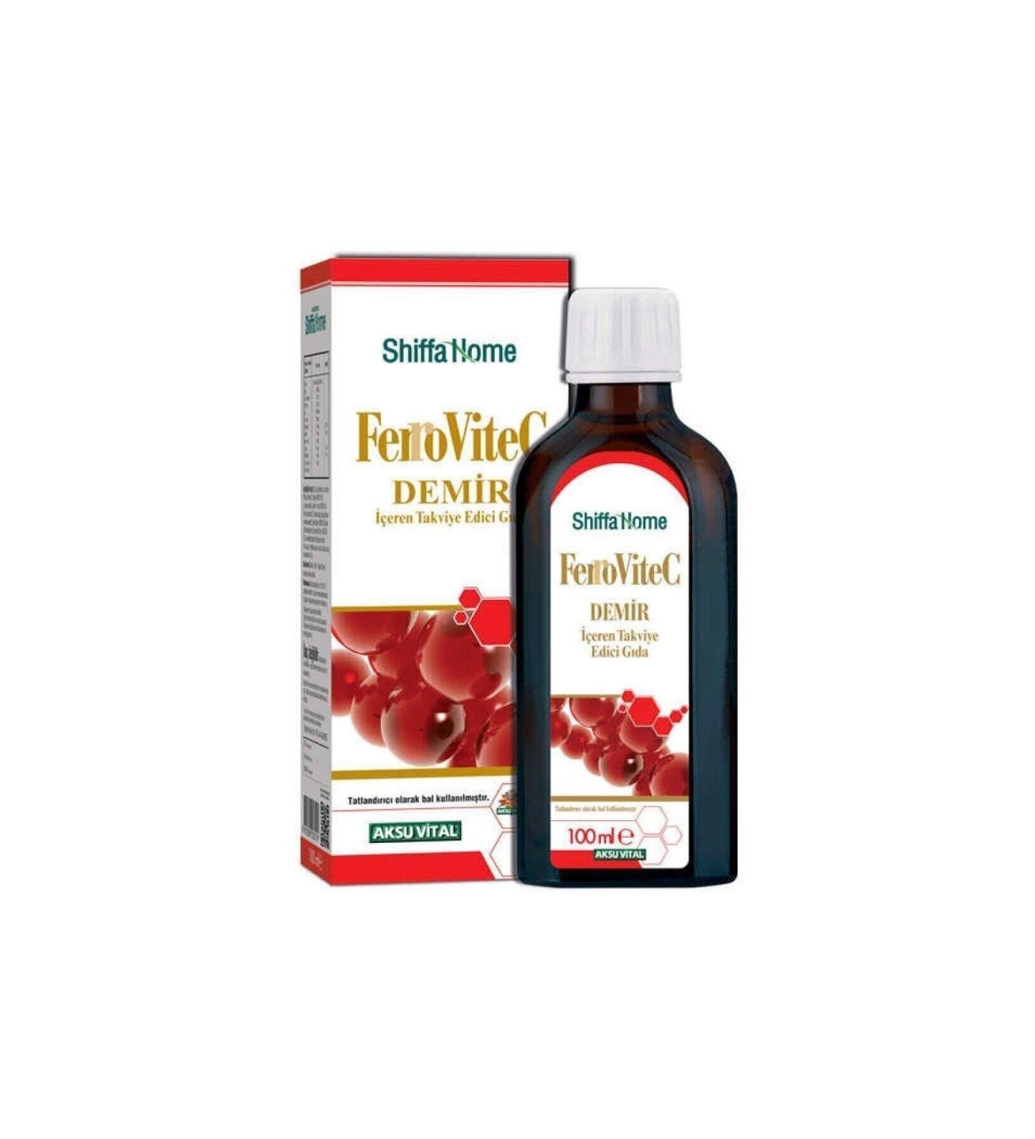 Shiffa Home Aksu Vital Ferrovitec Iron Supplementary Syrup 100 ml