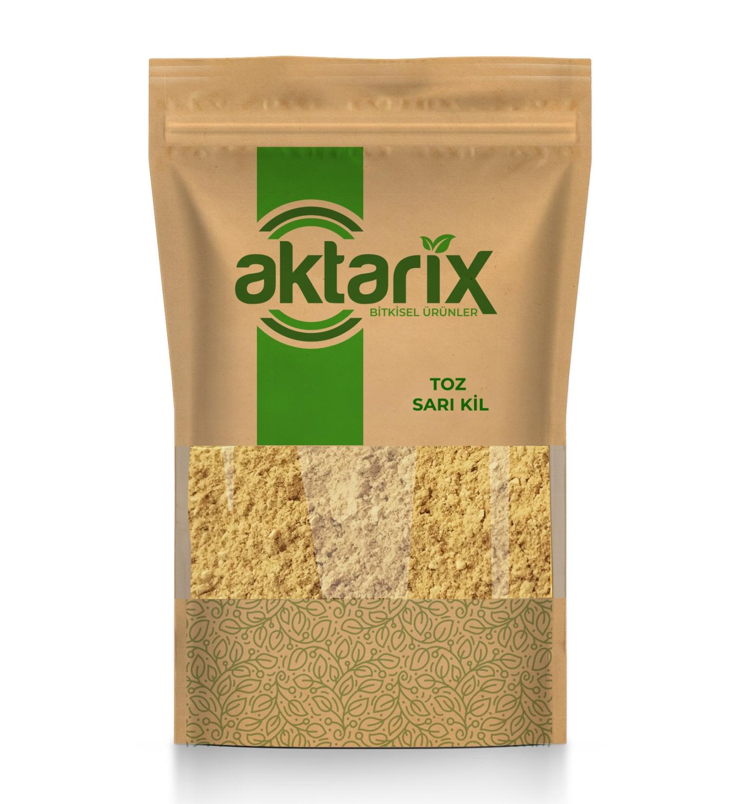 Aktarix 150 Gr Powder Yellow Clay / For Skin and Face Mask