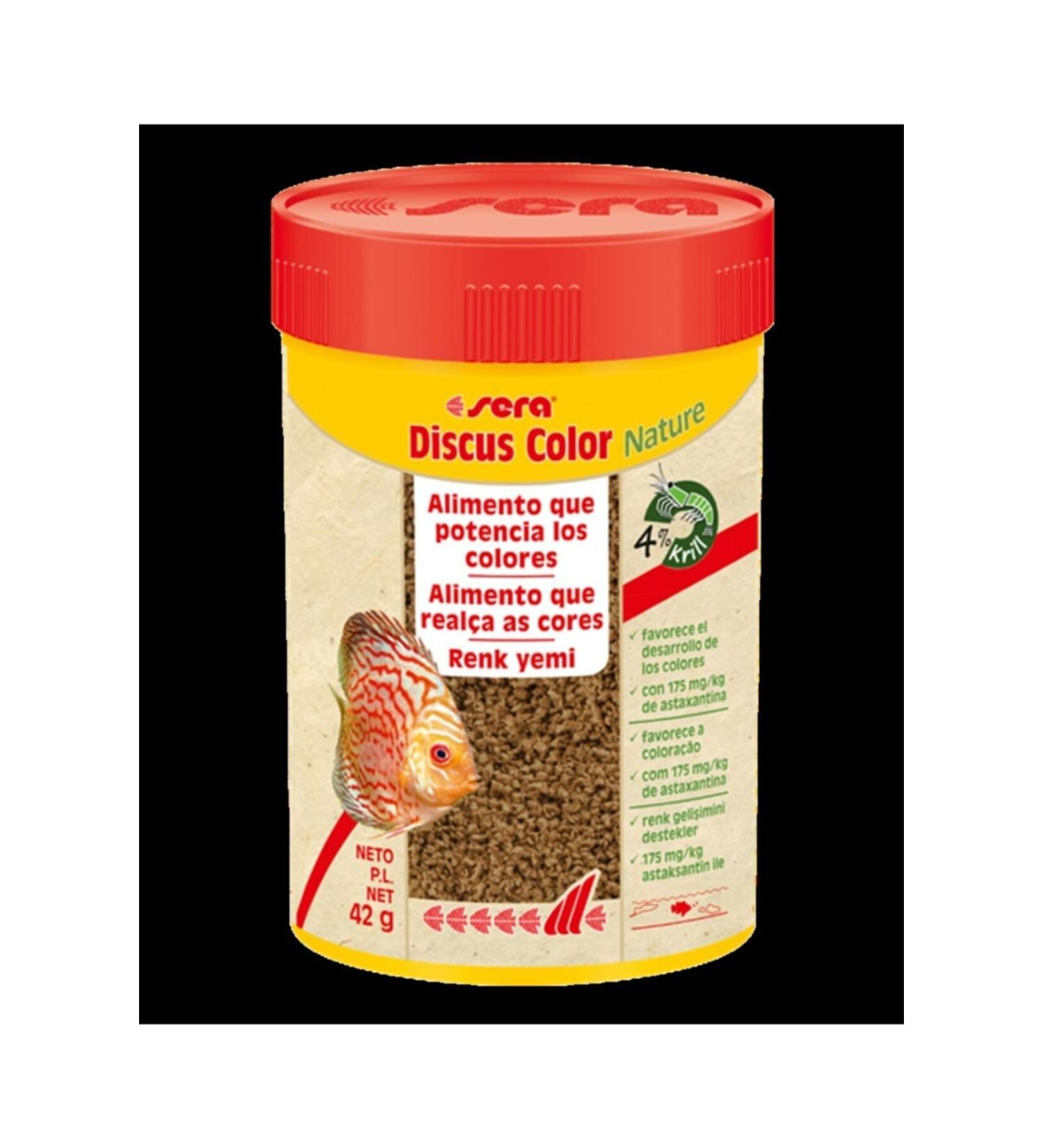 Sera Discus Color Nature 100 Ml 42 G Box Fish Food