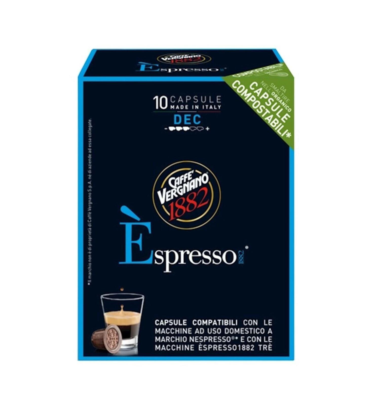Caffe Vergnano Espresso Decaf 10 x Nespresso Compatible Capsules