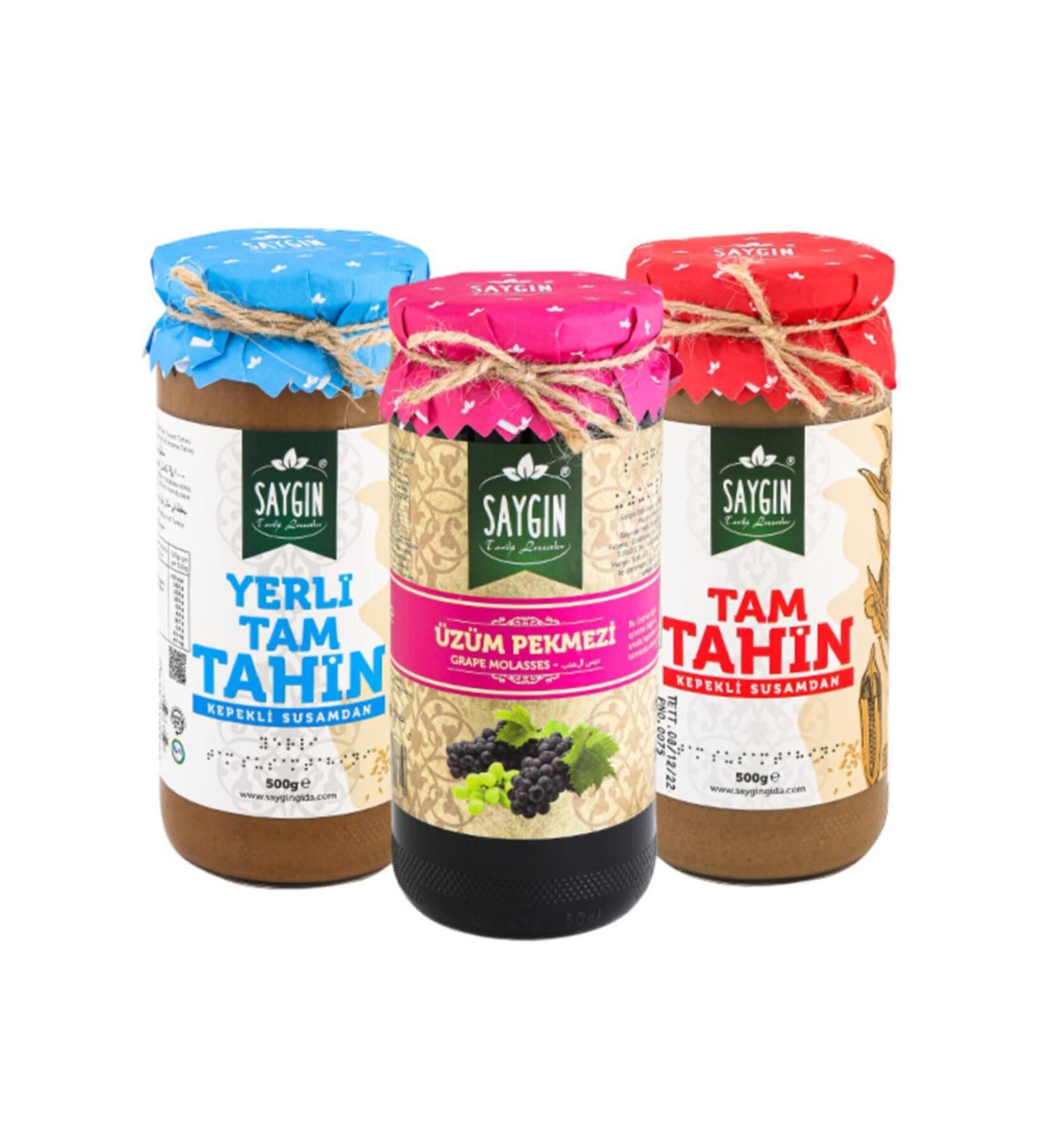 Sayg n 3-Piece Tahini Advantageous Opportunity Package Grape Molasses 630 G