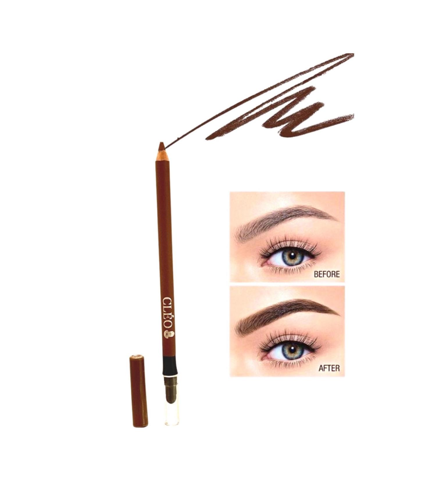 Cleo Cosmetics Waterproof Powder Eyebrow Shadow Providing a Natural Look (BROWN) - Buy Online on GoSupps.com