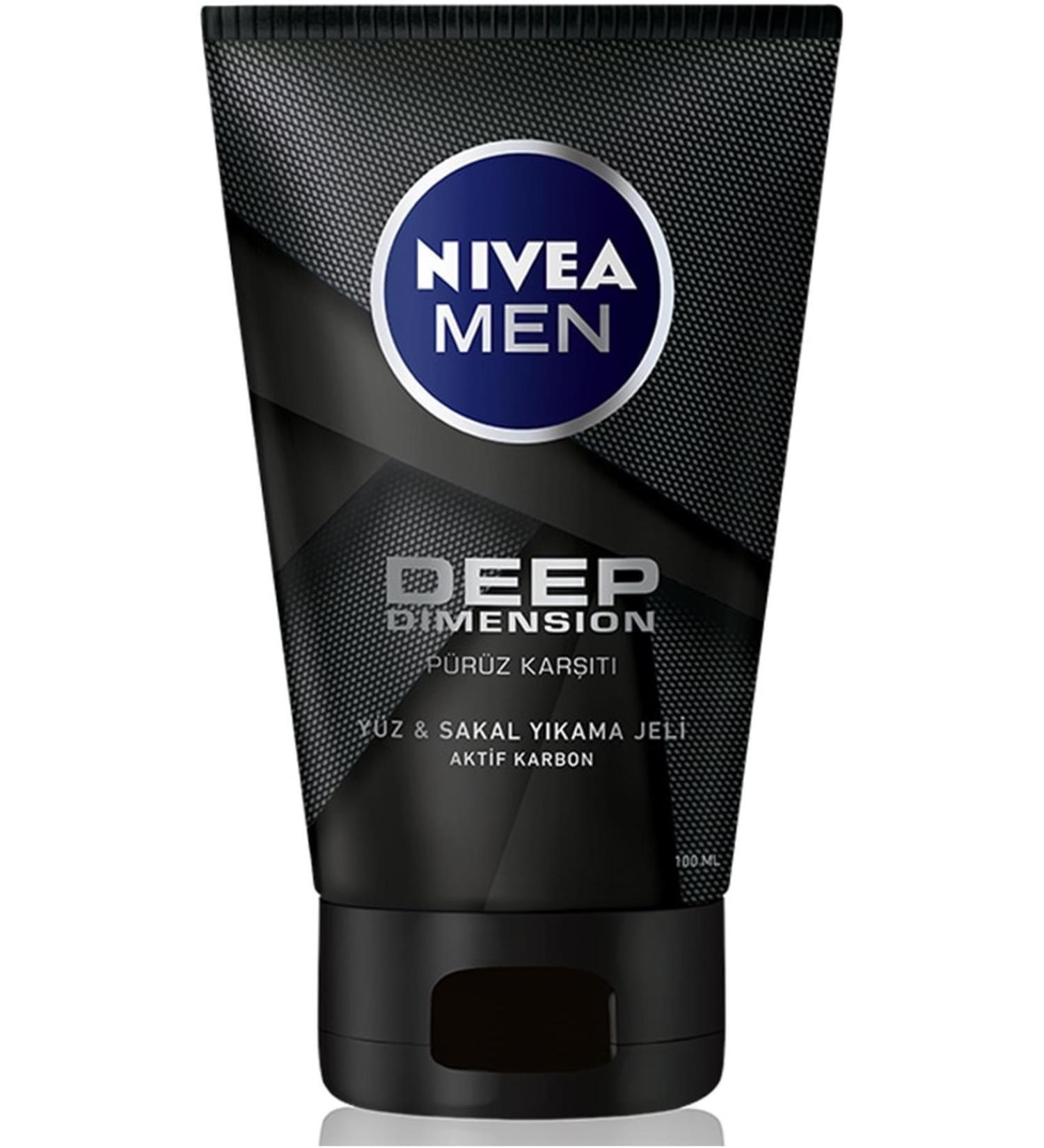 NIVEA Men Deep Dimension Face and Beard Cleansing Gel 100 Ml Category: Hair Vitamin