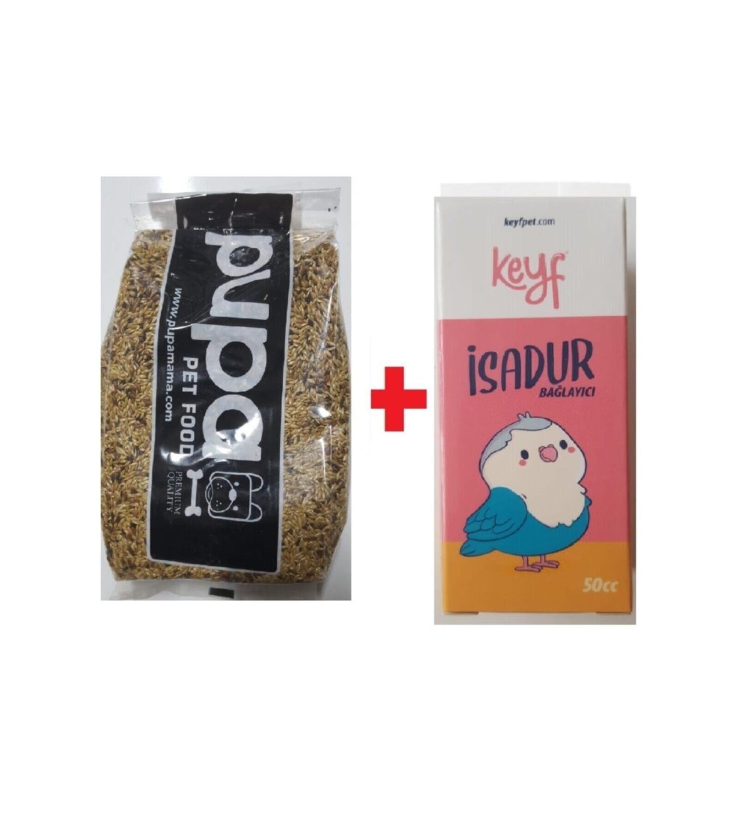 Pupa Canary Food 1 Kg Mixed Grain Keyf Isadur 50 Cc (Has the Ability to Stop Diarrhea in Birds.)