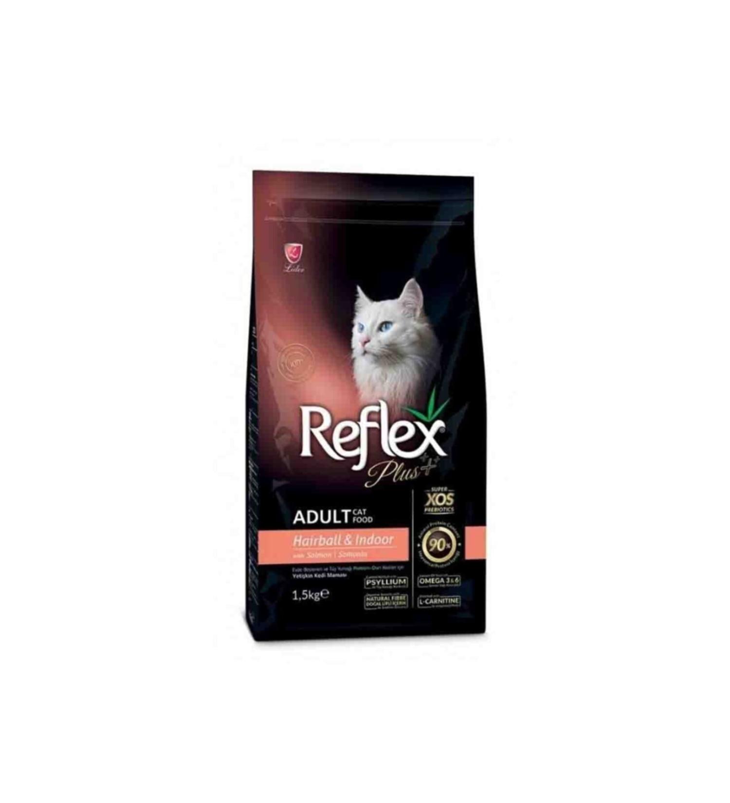 Reflex Salmon Hairball Adult Cat Food 1.5 Kg