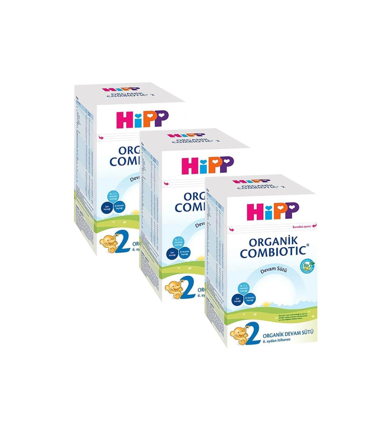 Hipp Organic Hipp 2 Organic Follow-On Milk Combiotic 800 gr X 3 Pieces