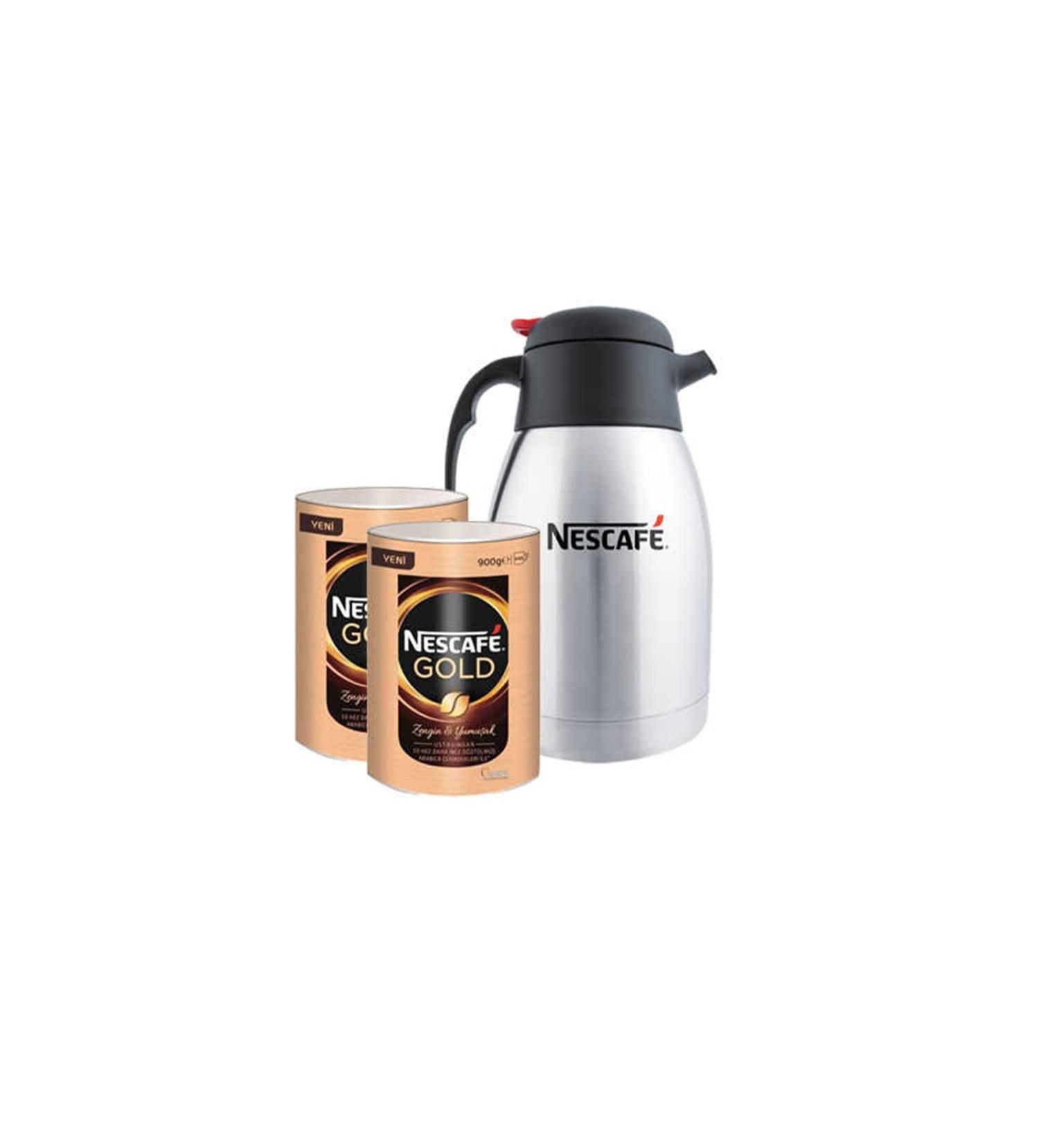 Nestle Nescafe Gold Coffee Tin Box 900 Gr 2 Pcs