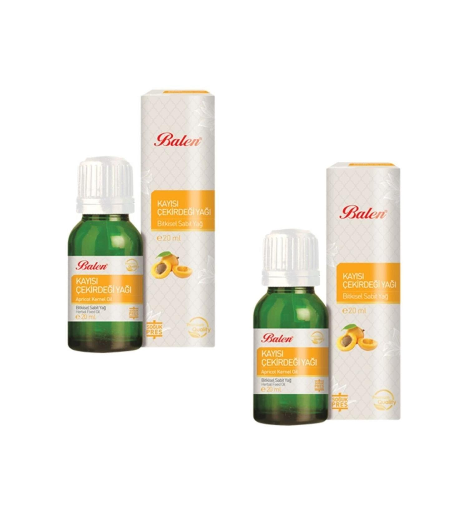 Balen 2 Boxes Apricot Kernel Oil Natural Herbal Fixed Oil 20 ml Drinkable