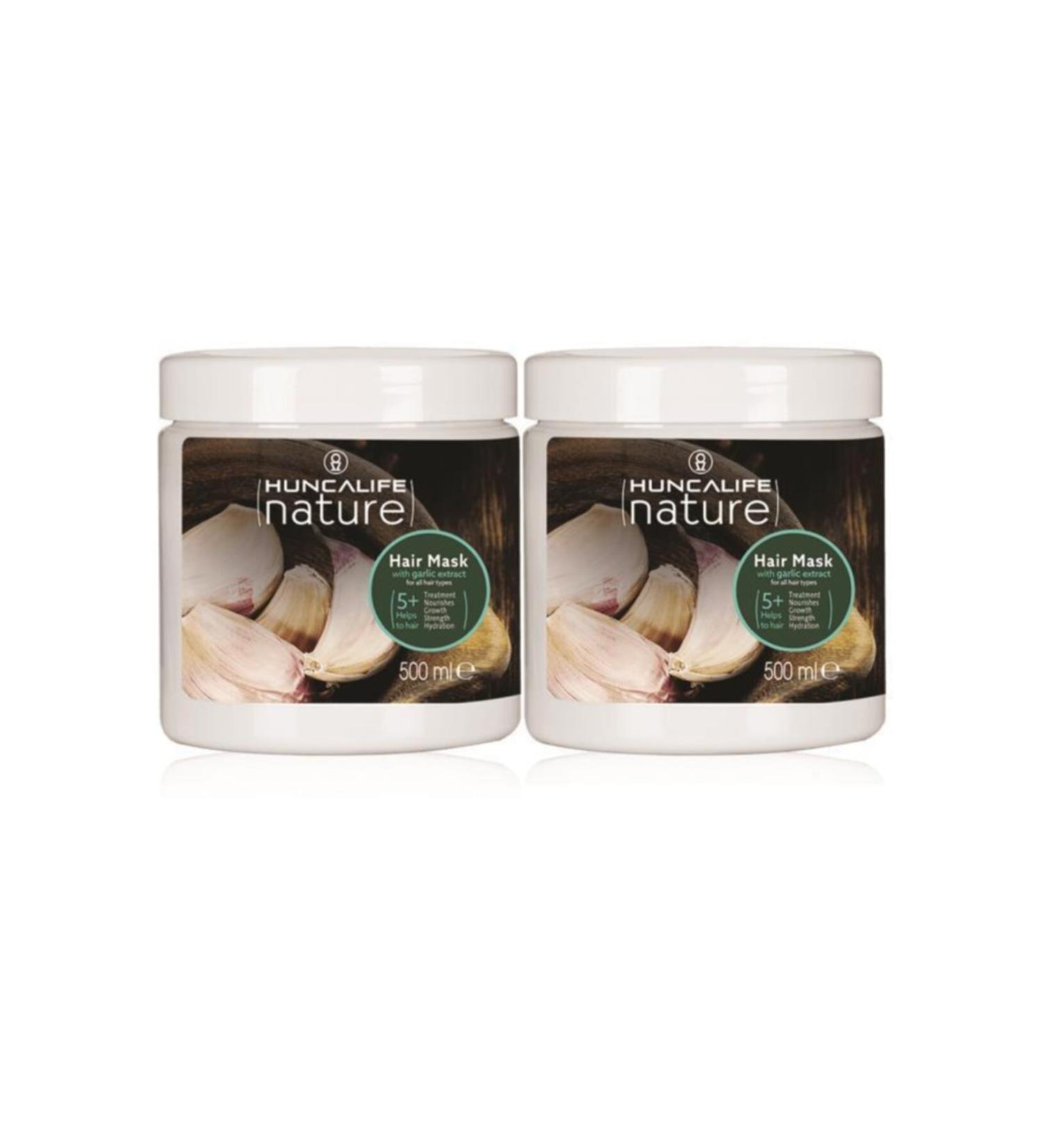 Huncalife Nature Garlic Hair Care Mask 500 ml 2 Pieces
