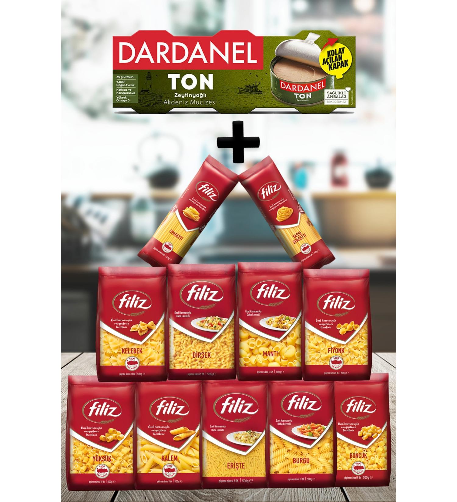 F L Z Pasta with Dardanel Tone Olive Oil Compliance Package 12 Pieces