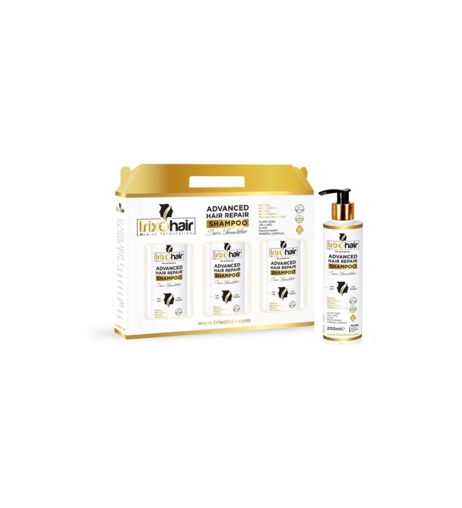 Trixohair Anti Hair Loss Hair Care Shampoo for Women - 200 ml X 3 Pieces