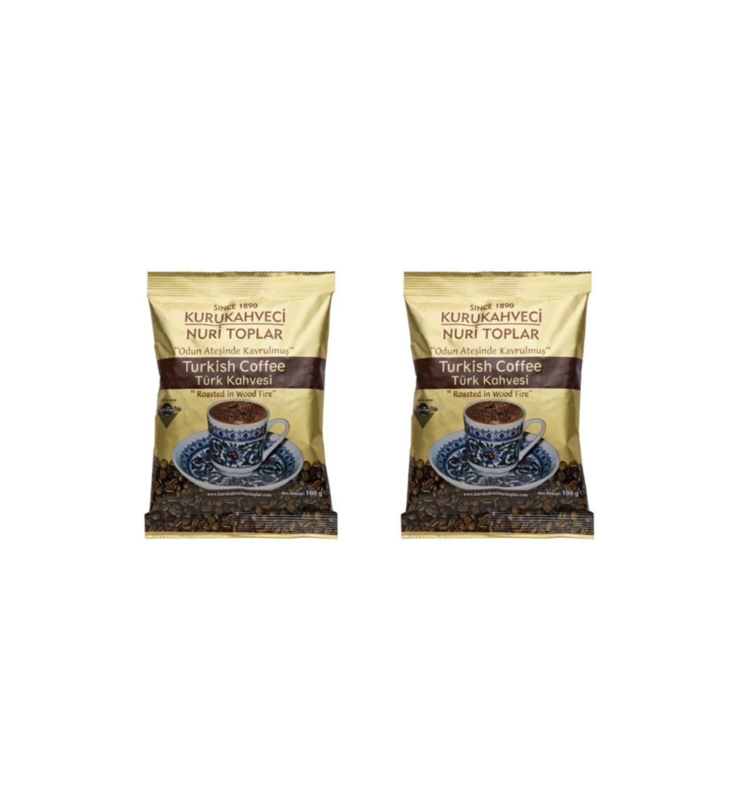 Nuri Toplar Kuru Kahveci Turkish Coffee 100gr. 2 Pieces