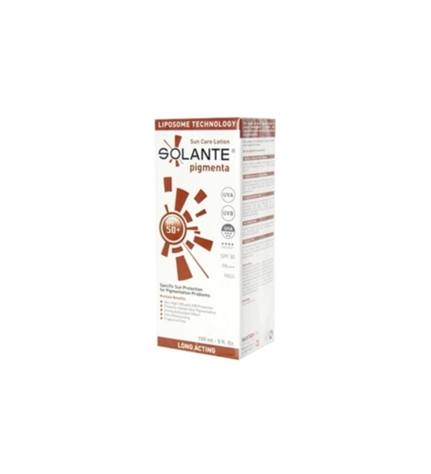 Solante Pigmenta Sunscreen Lotion for Spotted Skin - Pigmenta 50+ Sun Care