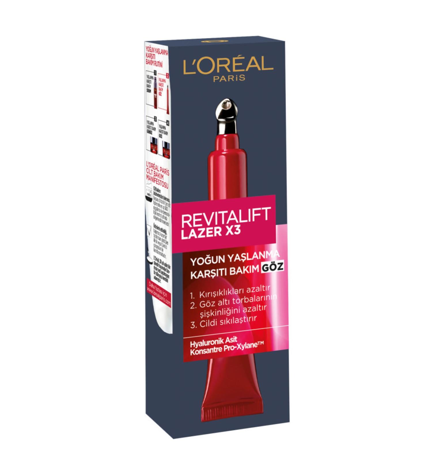 L'Oreal Paris L'Oreal Dermo Expert. Revit. Laser Eye Cream 15 Ml