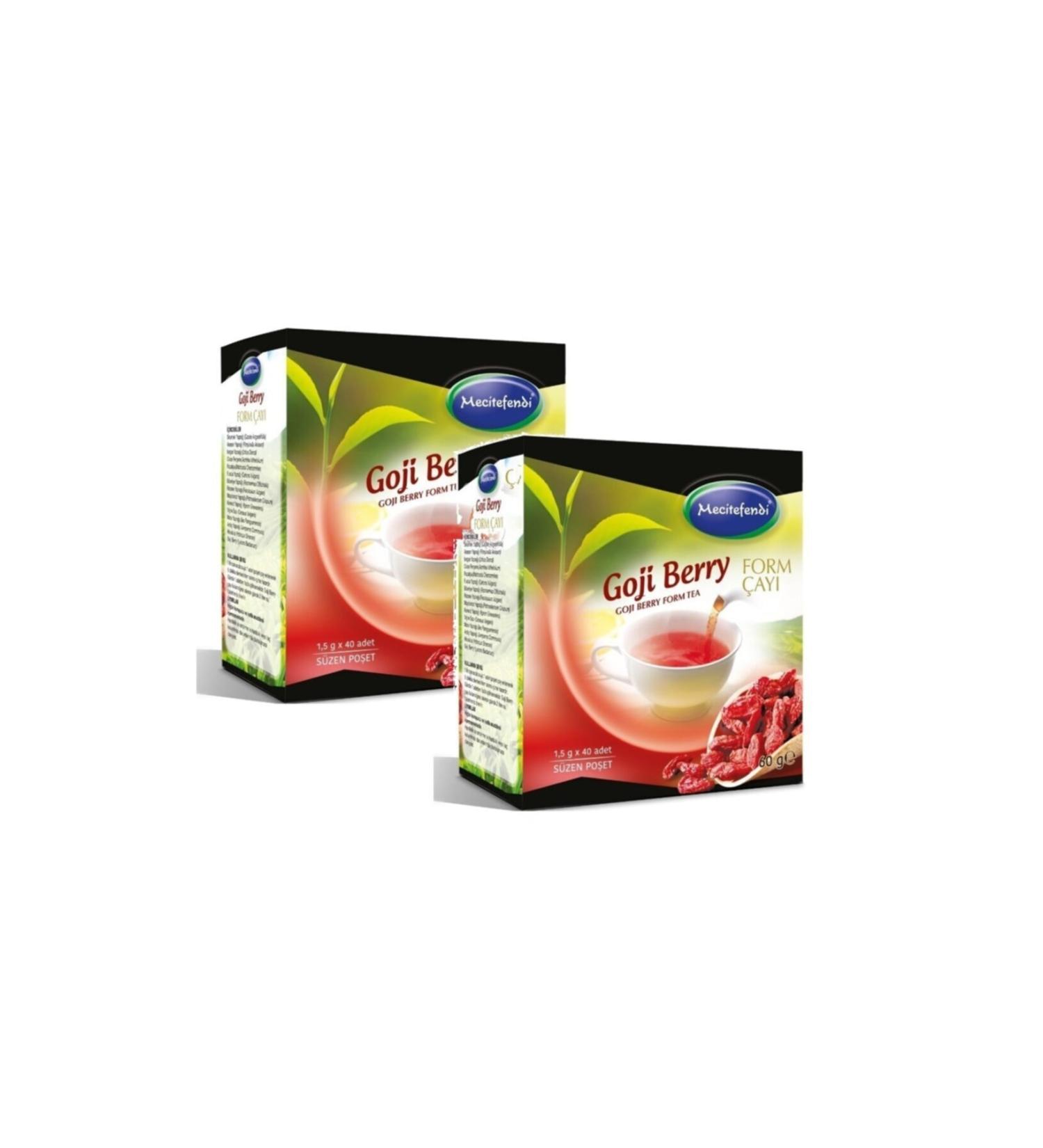 Mecit Efendi 2 Pieces Gojiberry Form Tea (filtering bags 40 pieces)
