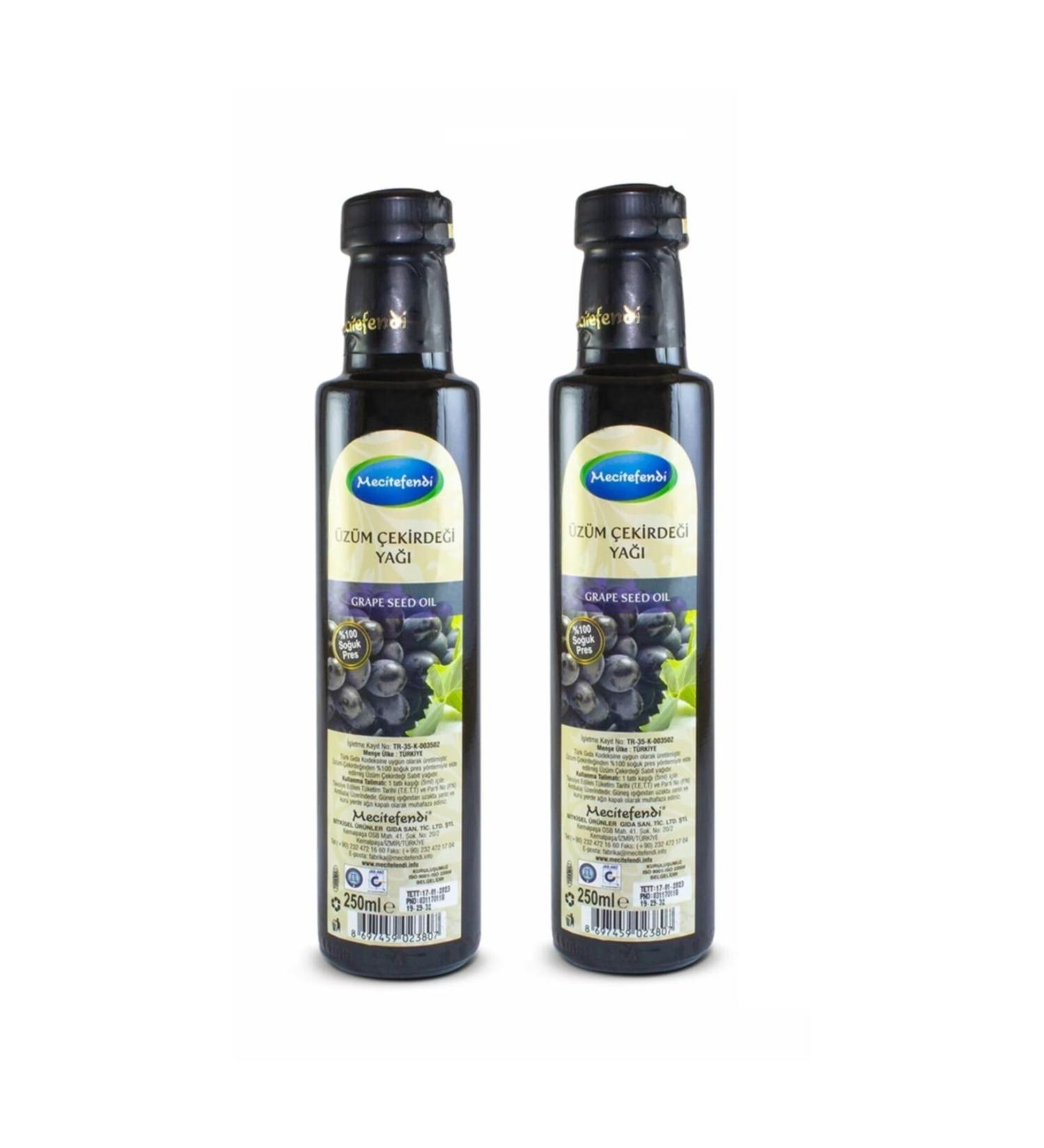 Mecit Efendi 2 Pieces Grape Seed Oil 2x250 ml