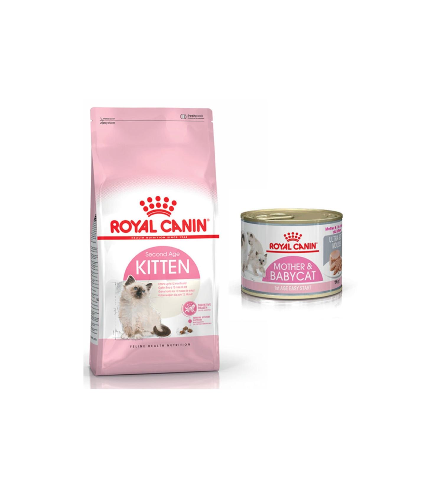 Royal Canin Kitten Kitten Food 4 Kg + Kitten Canned Food 195 gr