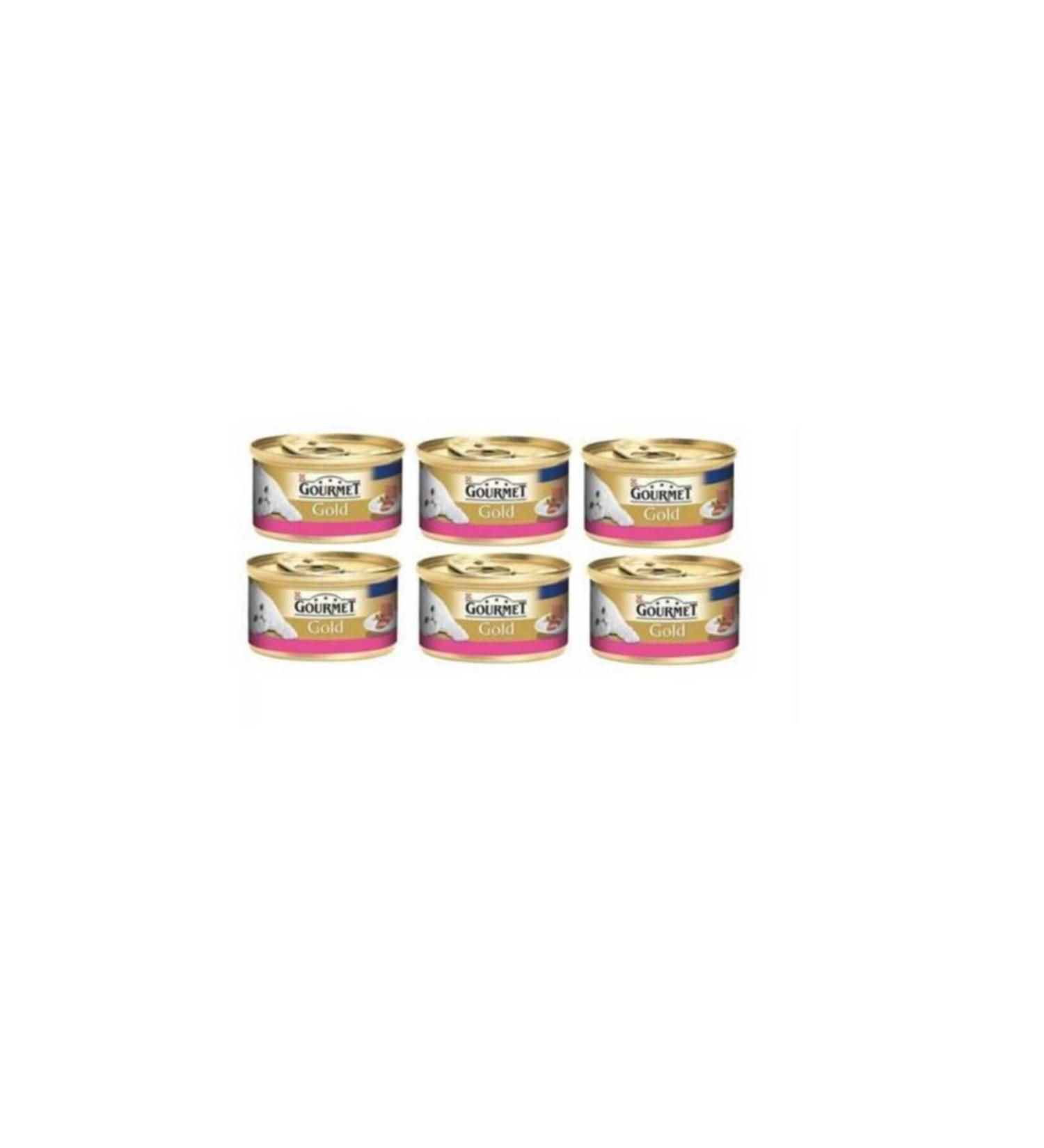 Gourmet Gold Brand Canned Food Varieties 6x85gr