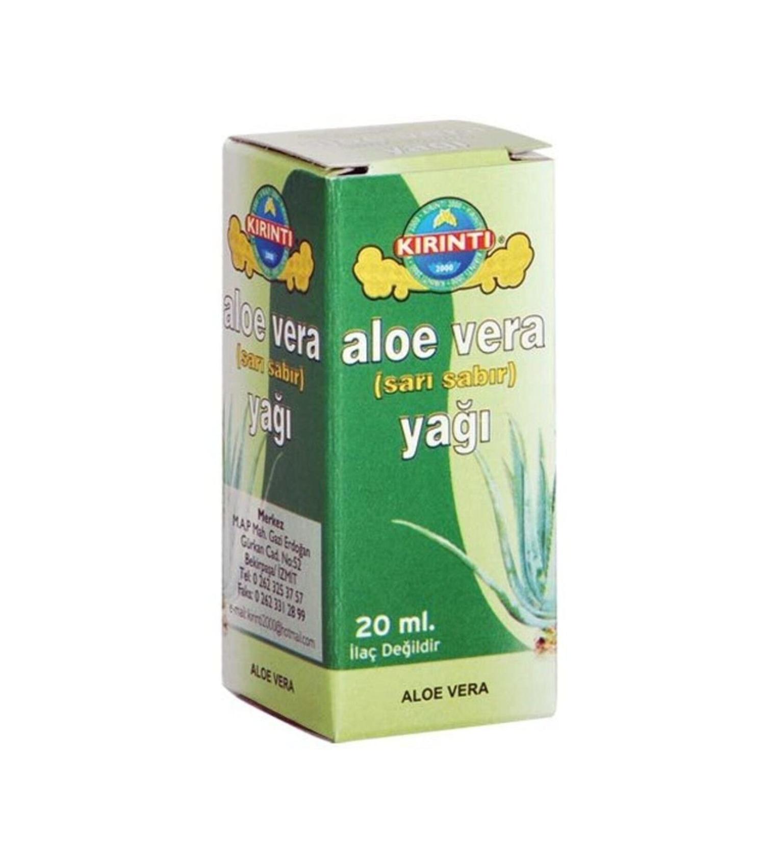 KIRINTI 2000 Aloe Vera (yellow Patience) Oil 20 ml 2 Pieces