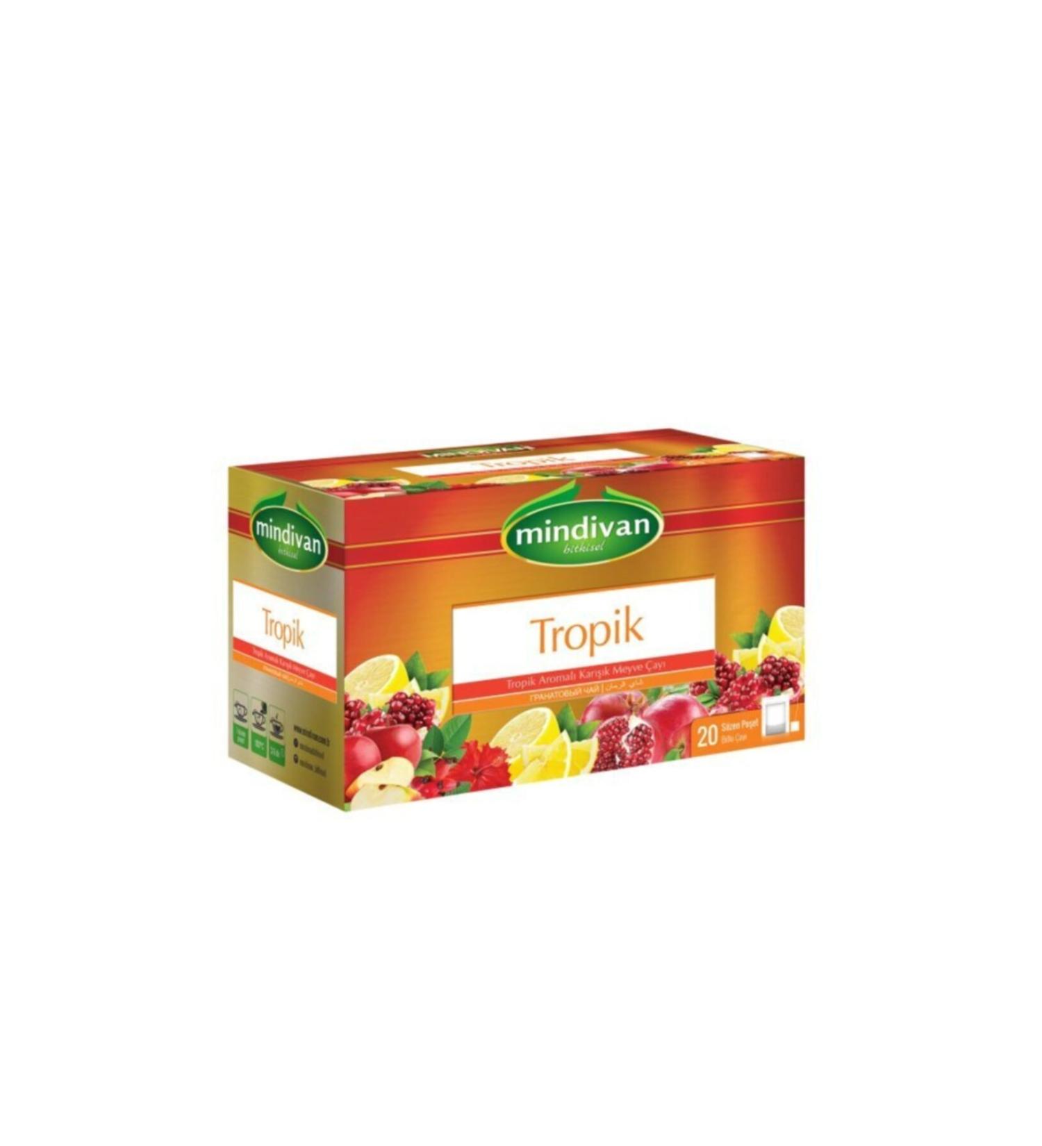 Mindivan Tropical Tea 20 Tea Bags (2 Pieces)