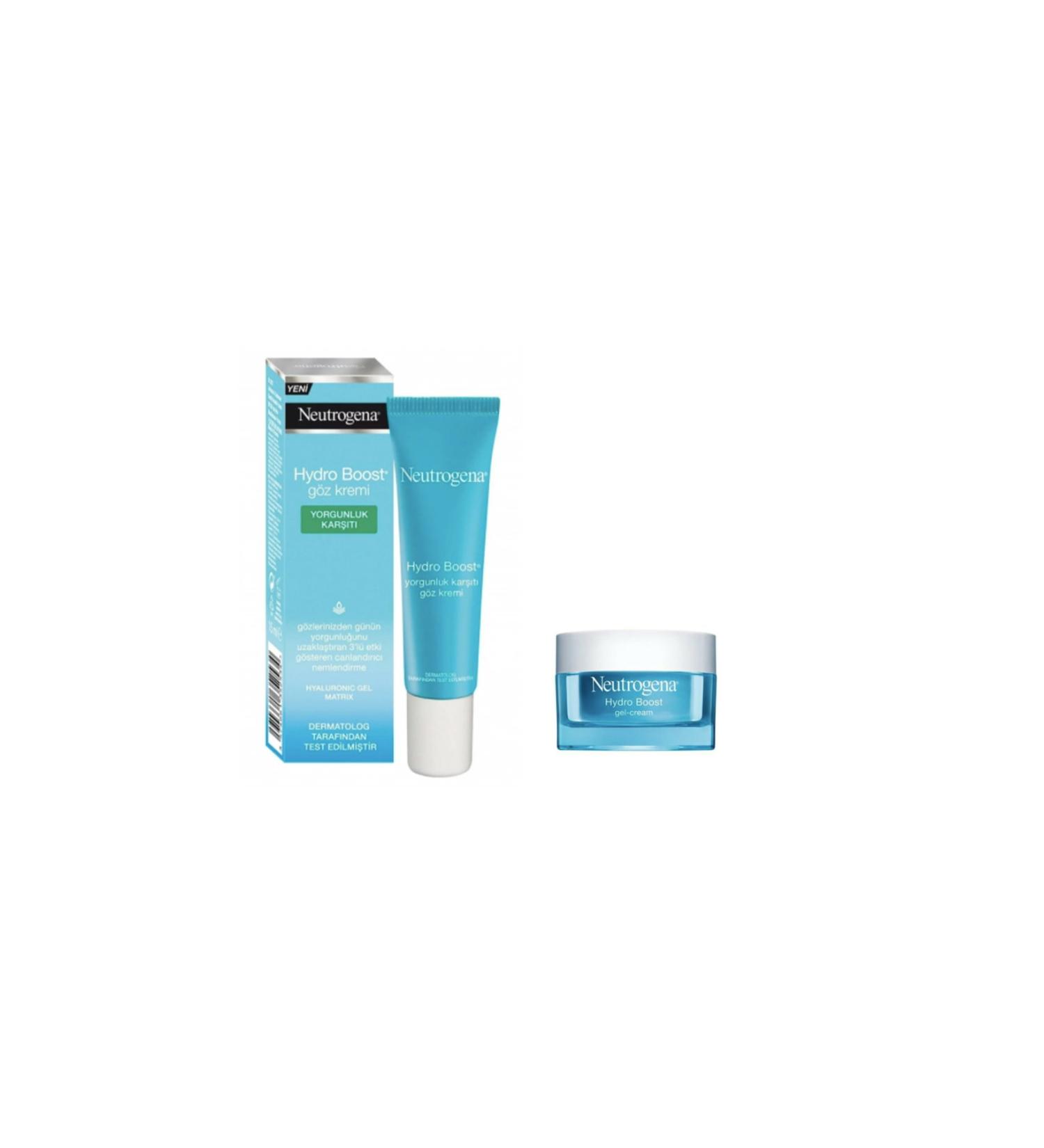 Neutrogena Hydro Boost Anti-Fatigue Eye Cream 15 Ml + Water Gel Moisturizer For Normal Skin 50 Ml