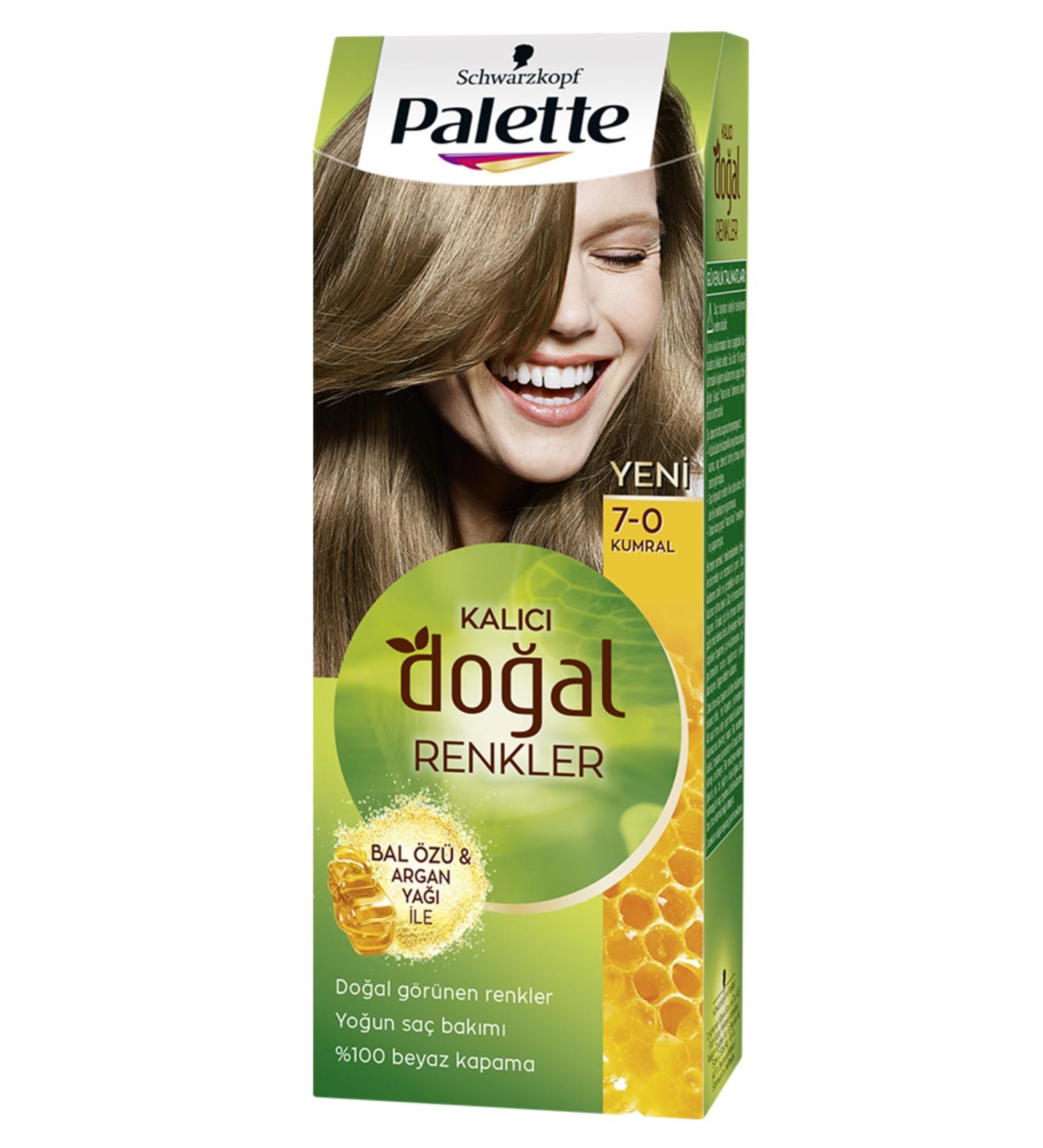 Schwarzkopf Palette Naturel 7-0 Honey - Hair Dye Oil Care Permanent Natural Colors