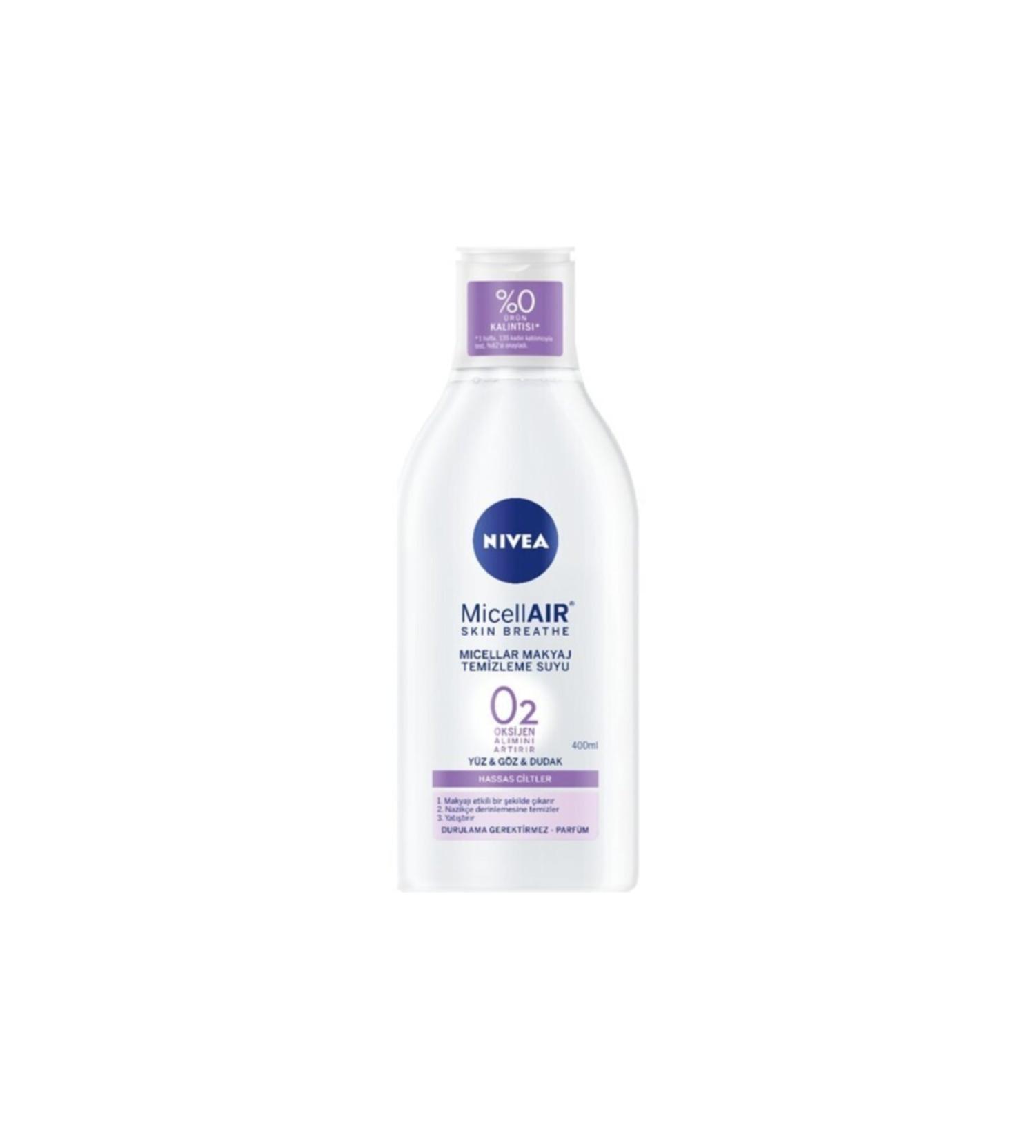 NIVEA Micellair Micellar Make-Up Remover Water Haasas Skin 400 ml 4005900333513400