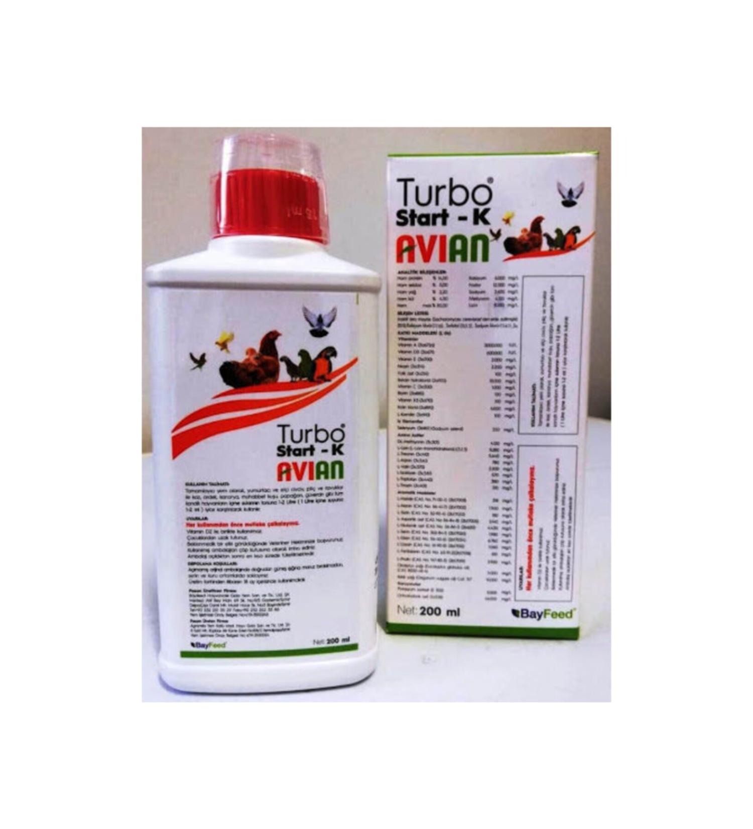 PROVET Turbo Start-k Vitamin-poultry Oral Vitamin-avian Animal Health Chicken Vitamin Pigeon Bird