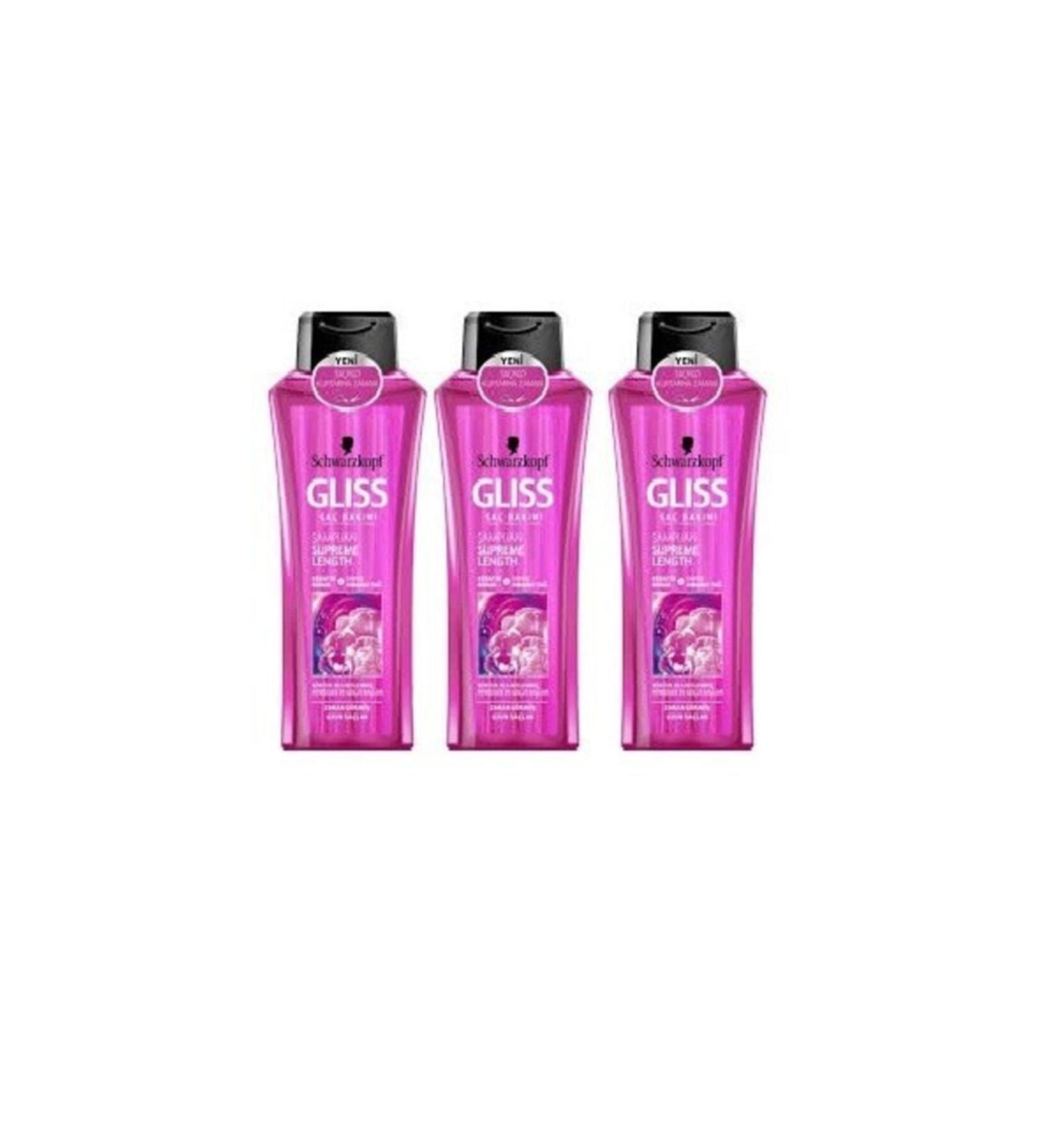 Gliss Supreme Length Shampoo 400 Ml 3 Pieces