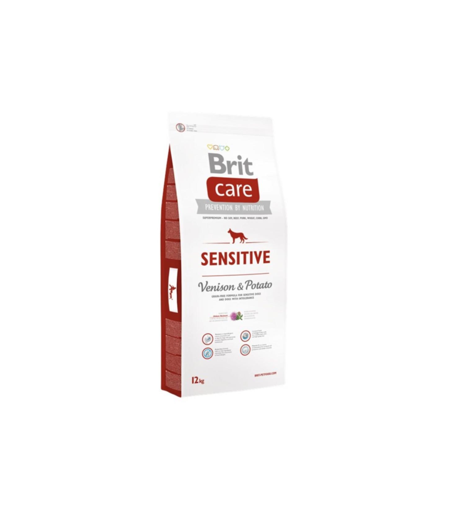 Brit Care Sensitive Venison Venison Grain-Free Adult Dog Food - 12 Kg