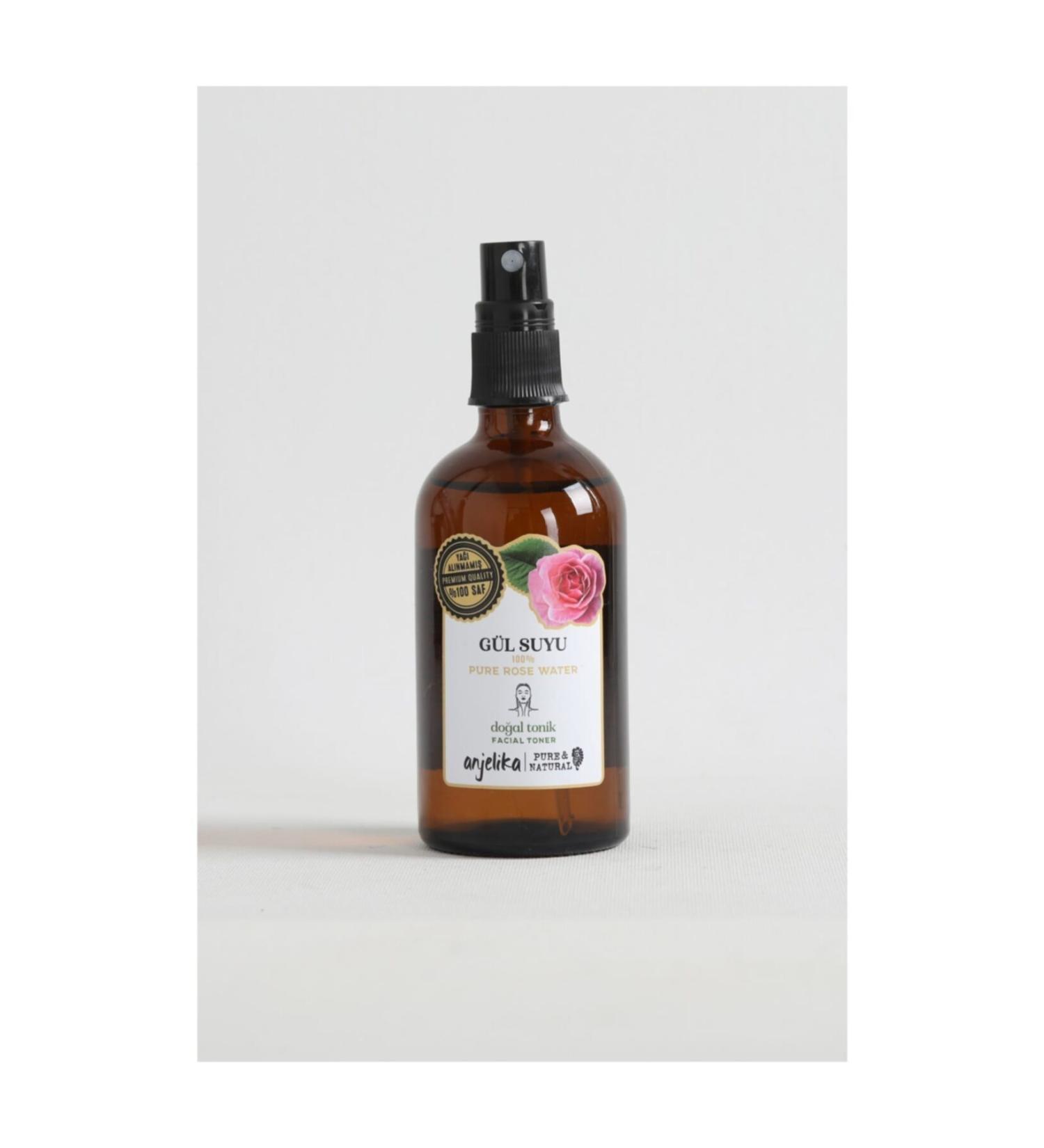 Angelica Rose Water 0 Natural 100ml / Natural Tonic / Rosa Damascena - Isparta Rose