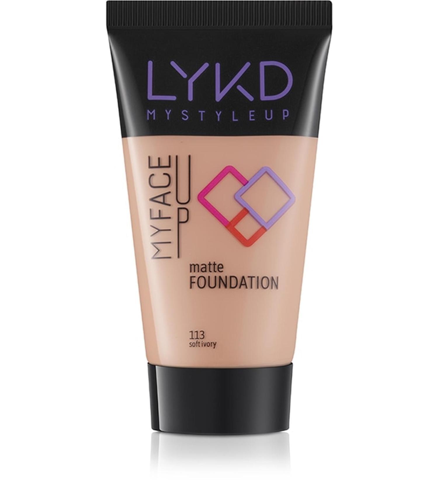 lykd Matte Foundation 113 Soft Ivory