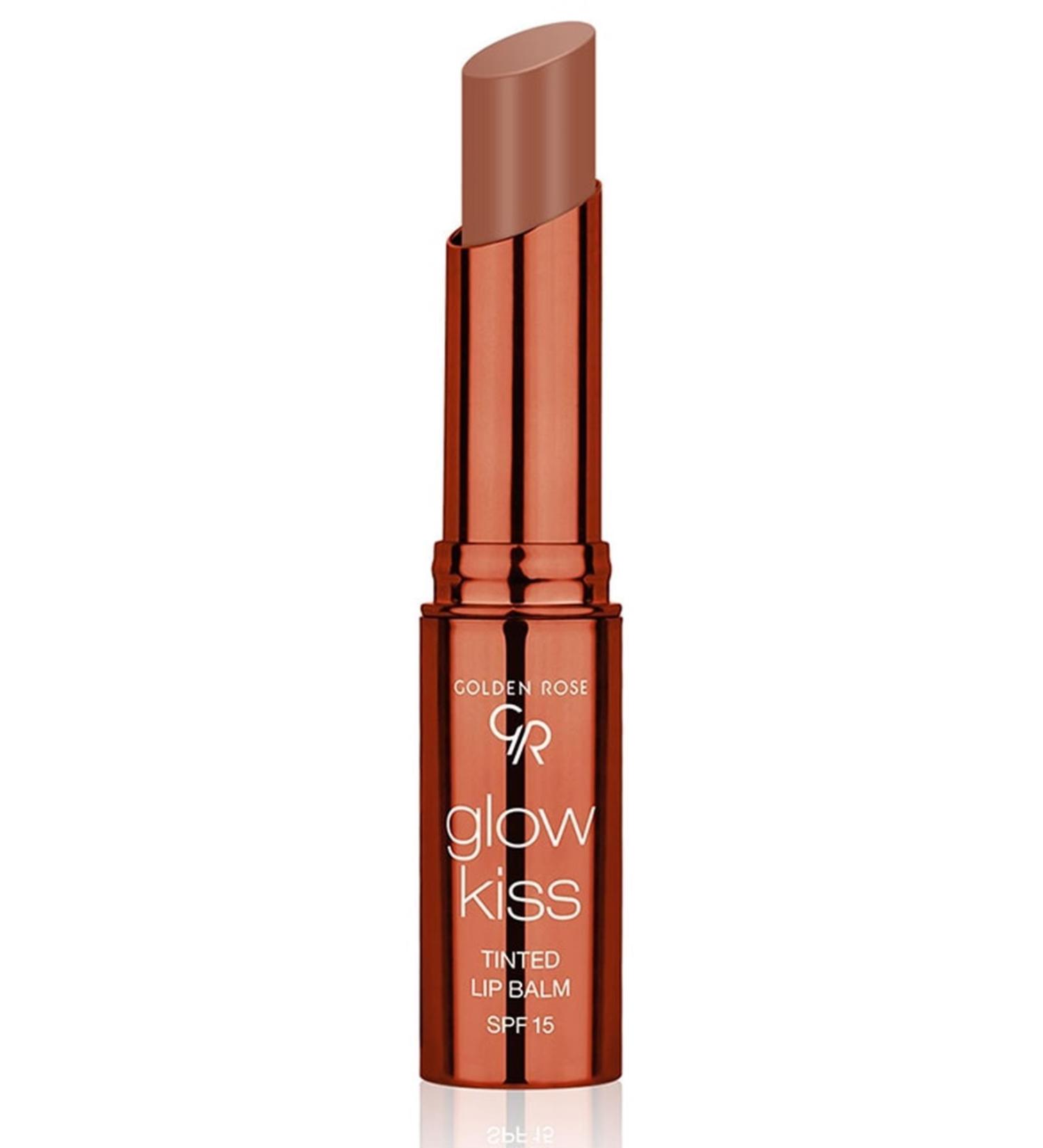 Golden Rose Brand: Glow Kiss Tinted Lip Balm Lipstick 06 Choco Cake Category: Lipstick