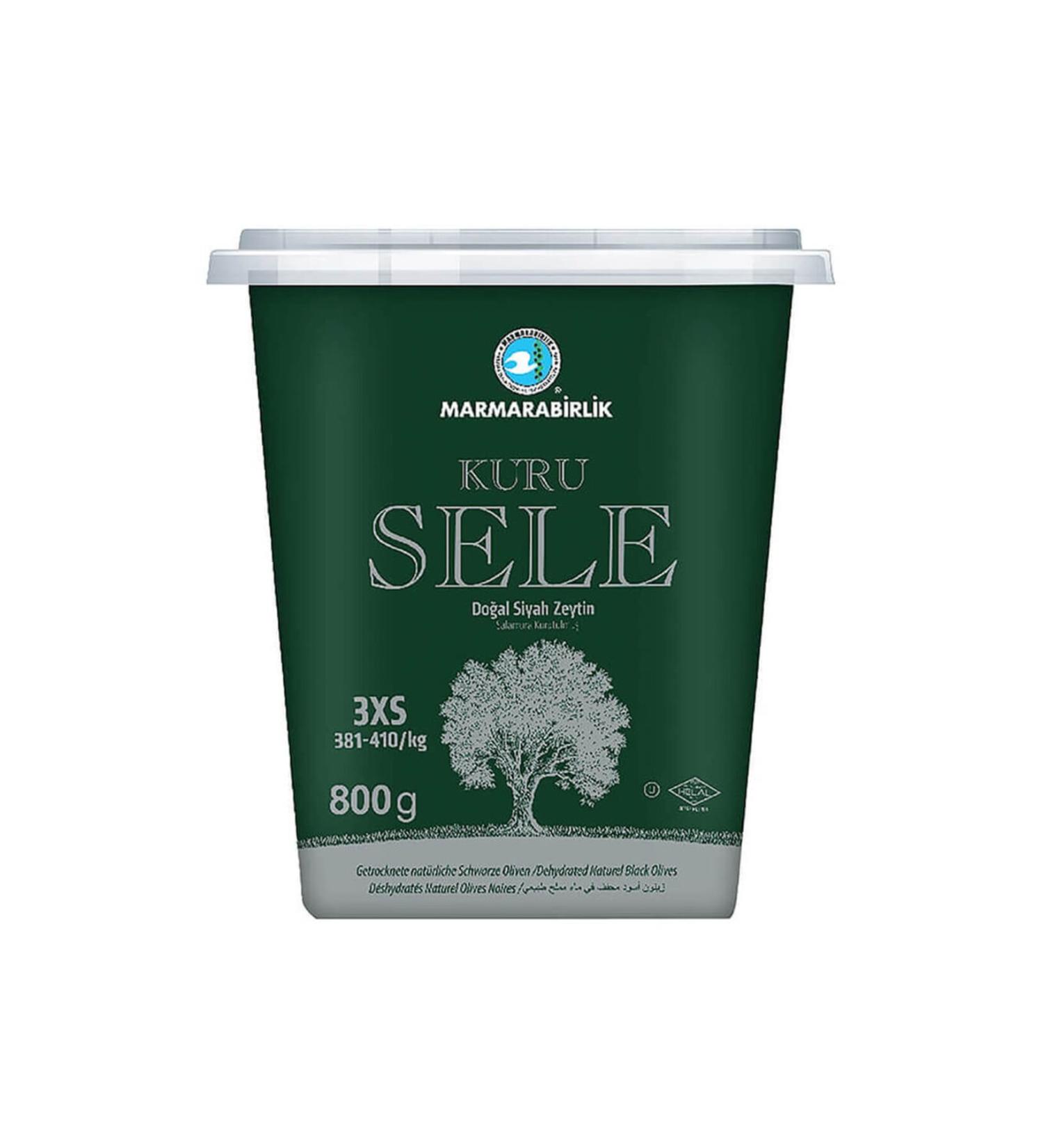 Marmarabirlik Dry Black Olives 800 g