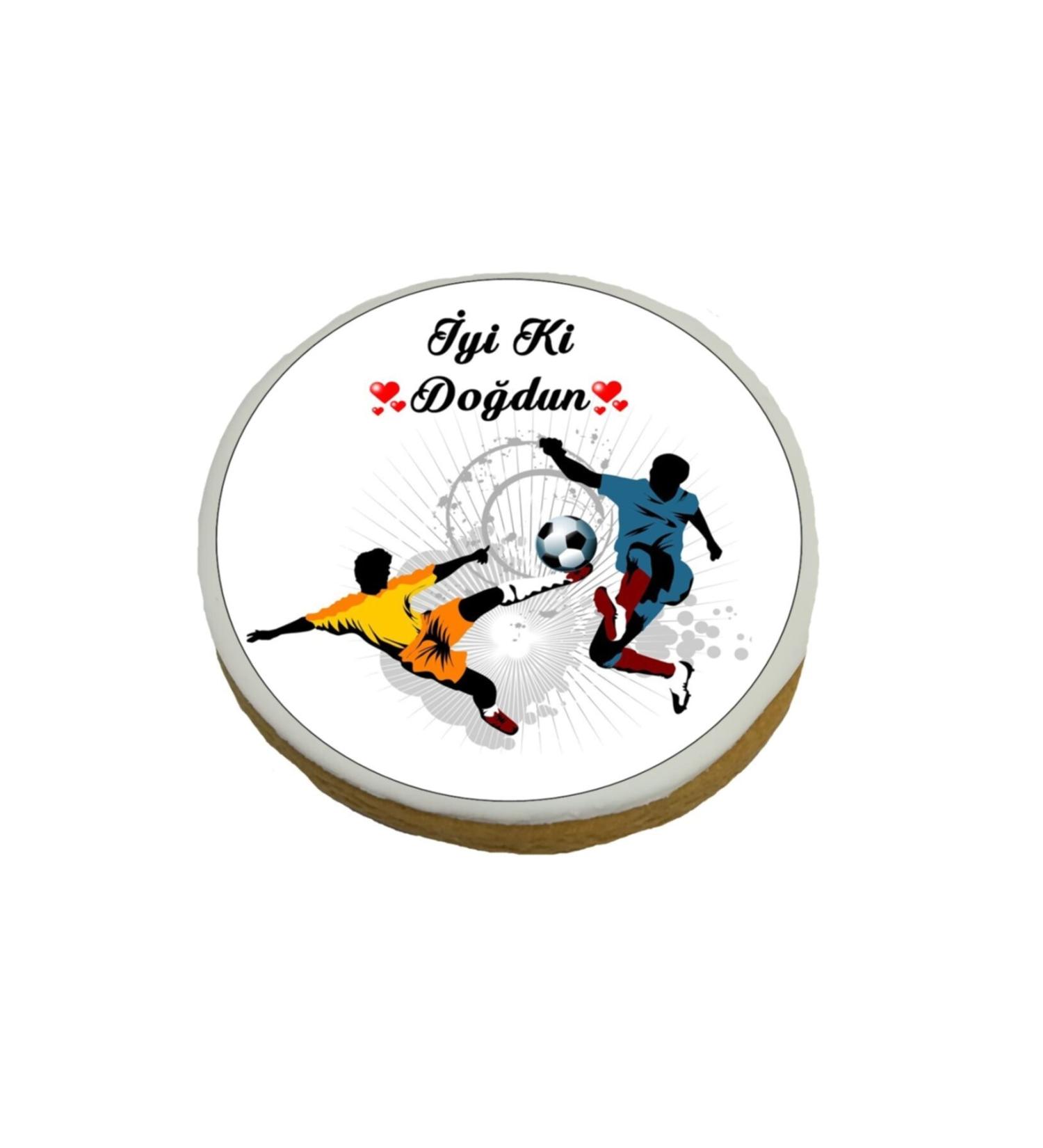 Pasta9 Picture Cookie Football Edible Gelatin Bag with Ribbon 15 Pieces