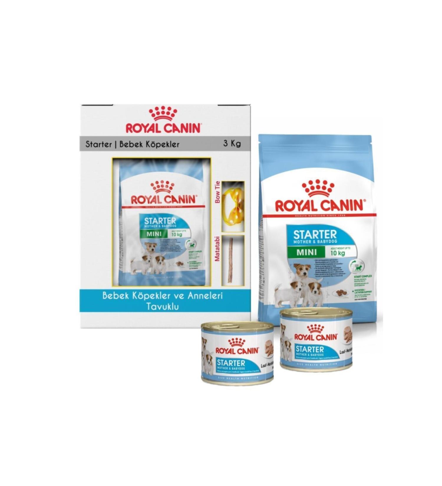 Royal Canin Mini Starter Small Breed Puppy Starter Food 3 Kg And 2 Cans