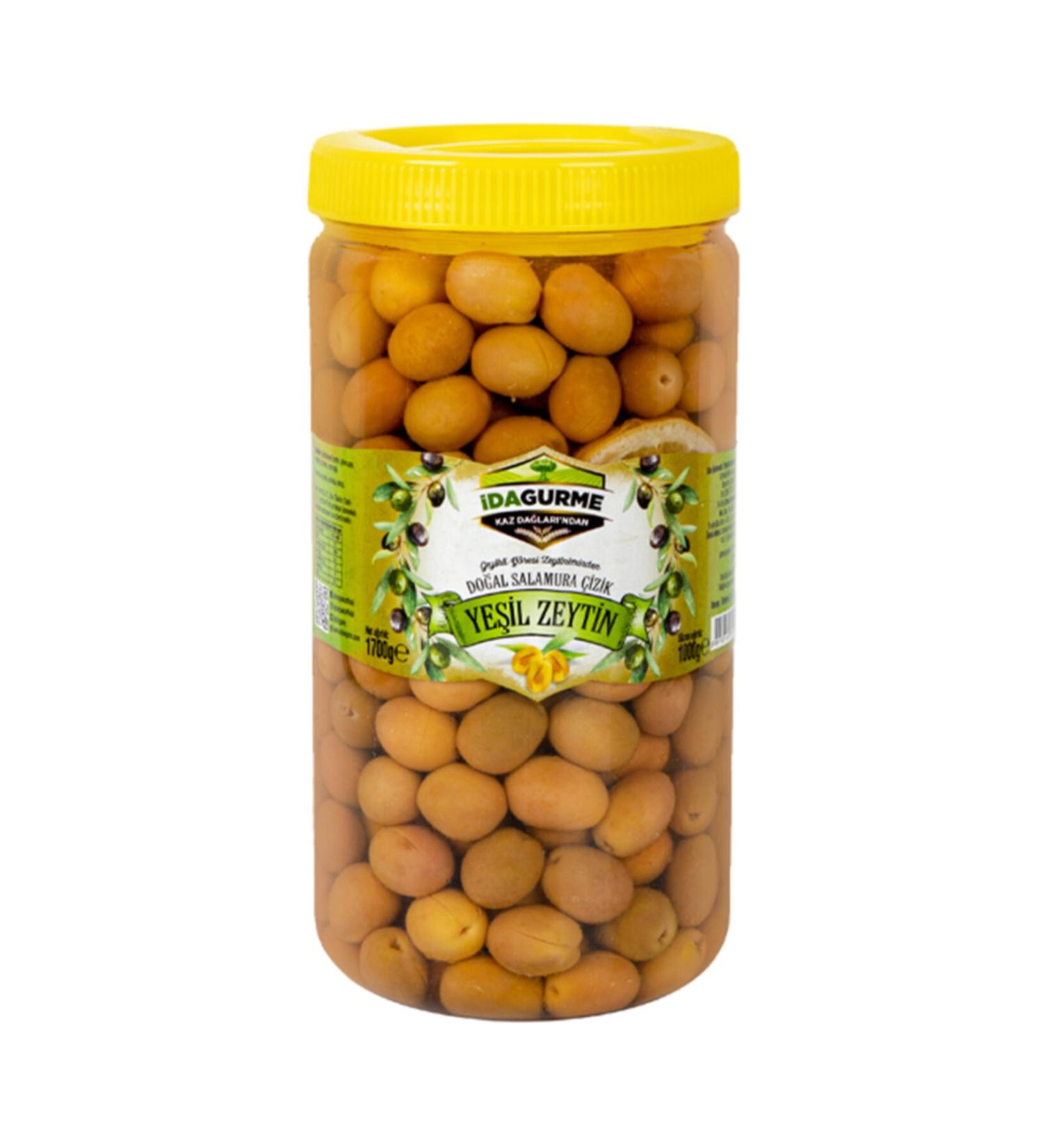 Ida Gurme Ida Gurme Scratched Green Olives 1500 gr