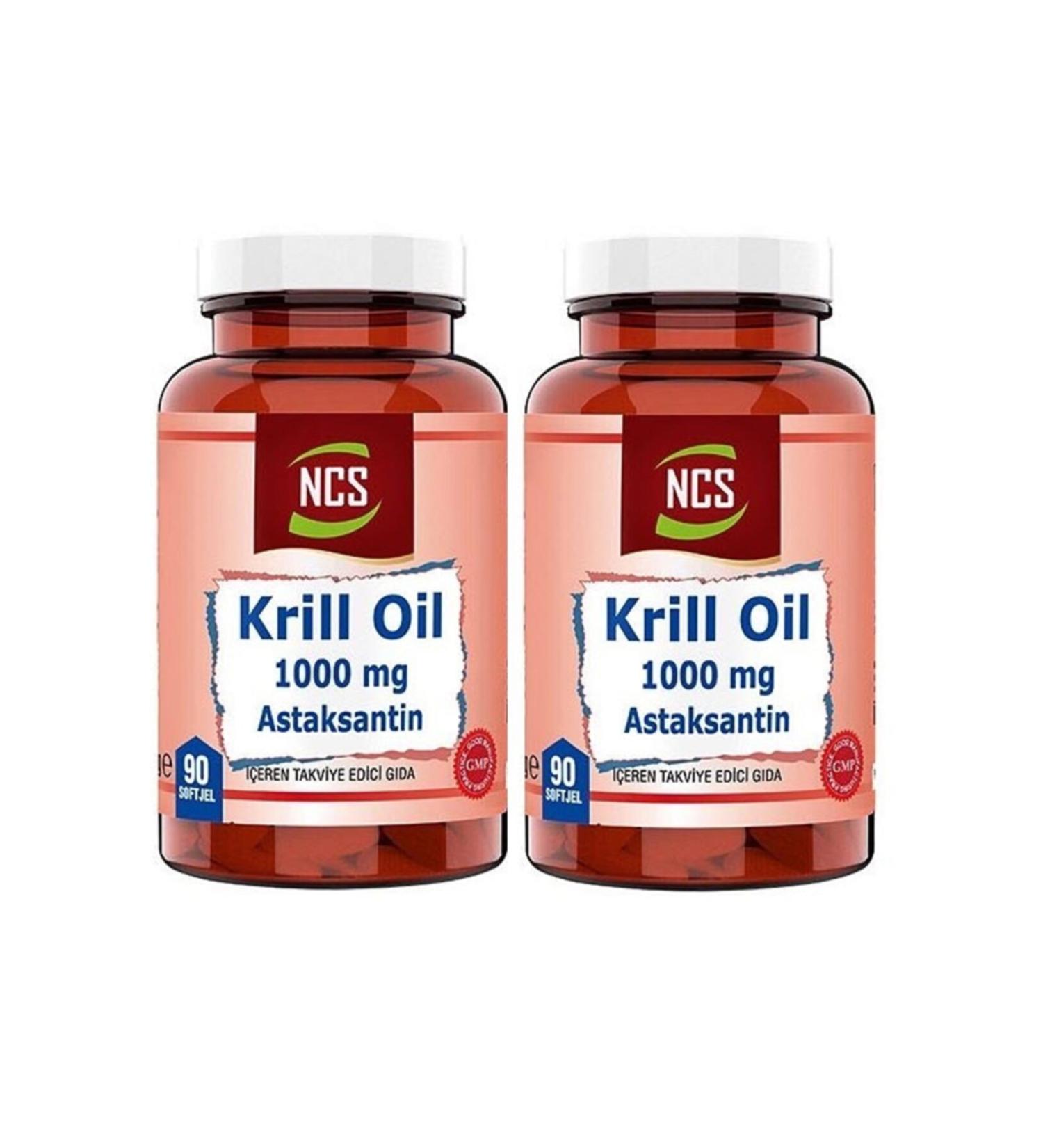 Ncs Krill Oil 1000 Mg Astaxanthin 2 Mg 90 Softgel 2 Pieces