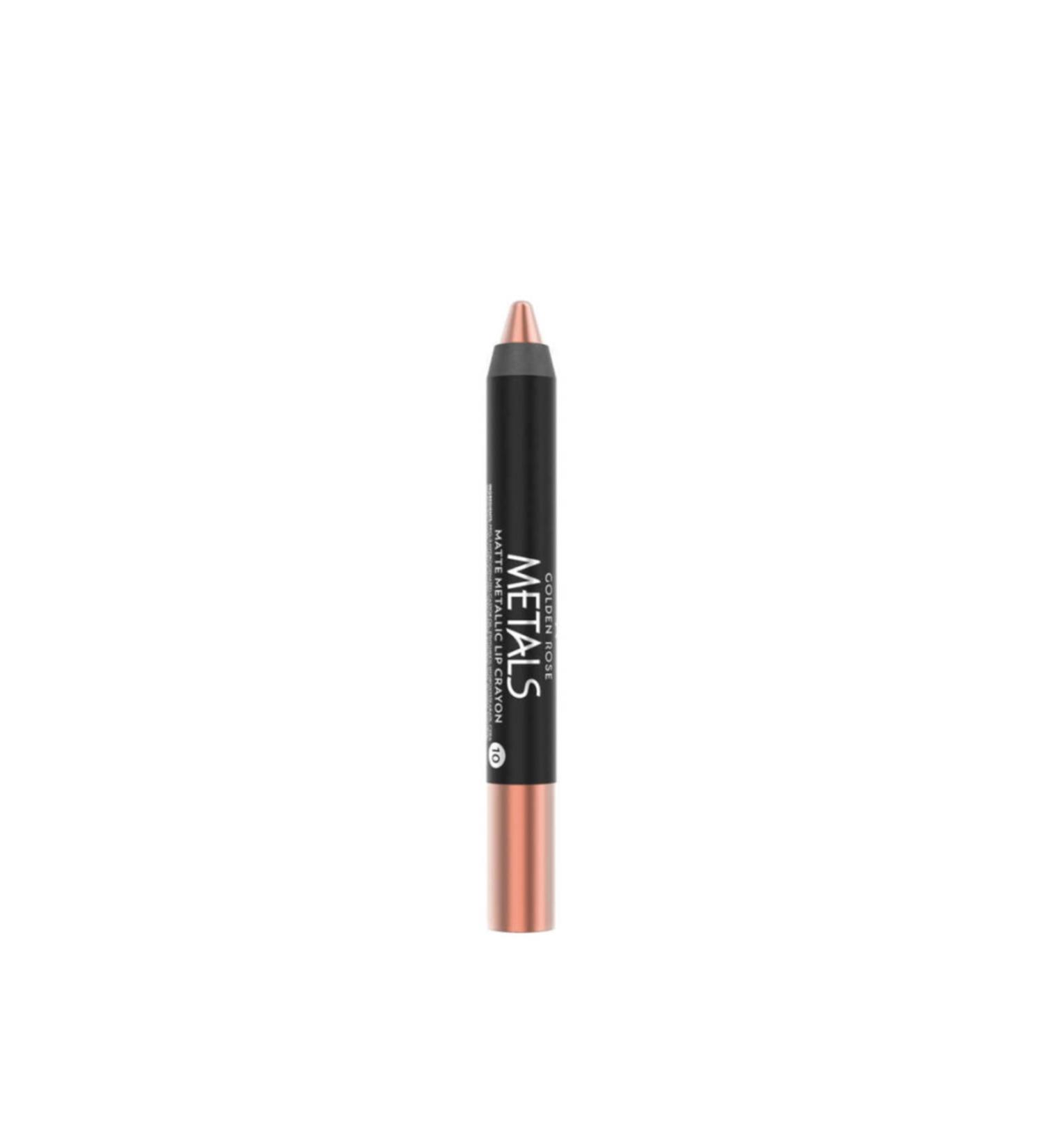 Golden Rose Metals Matte Lip Crayon Lipstick No: 10
