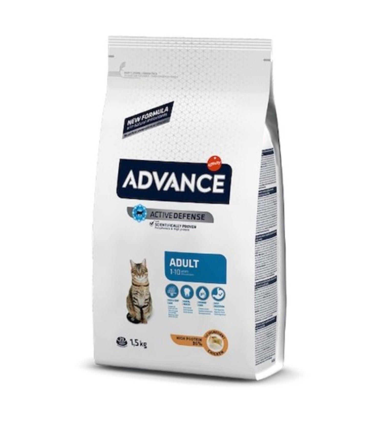 Advance Adult Cat Chicken Rice Adult Cat Food 1.5 Kg - Buy Online on GoSupps.com