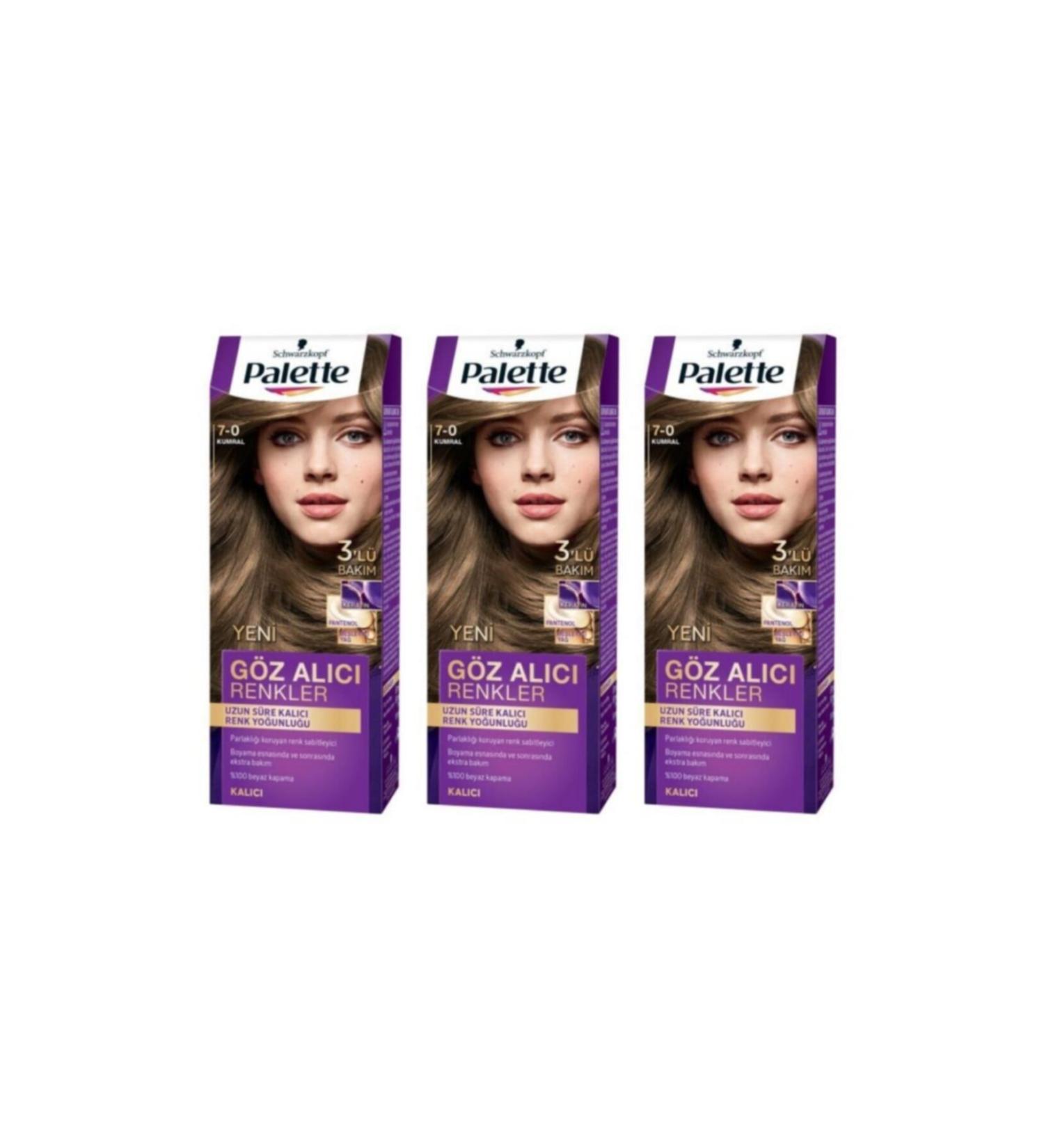 Eye-Catching Colors Hair Dye Palette 7-0 Blonde 3 Pack